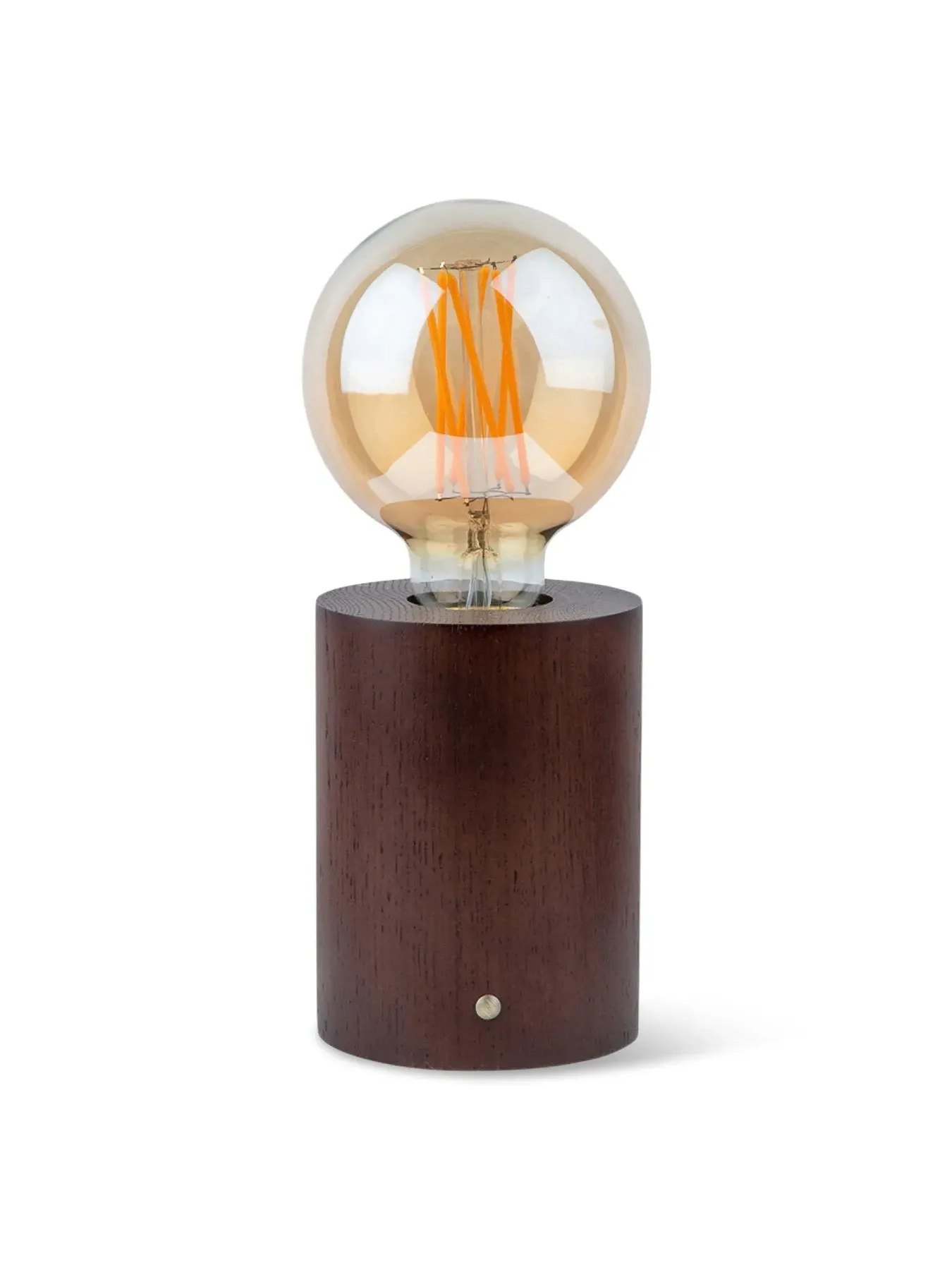 Touch Table Lamp with Dimmer - Brown, Oak image