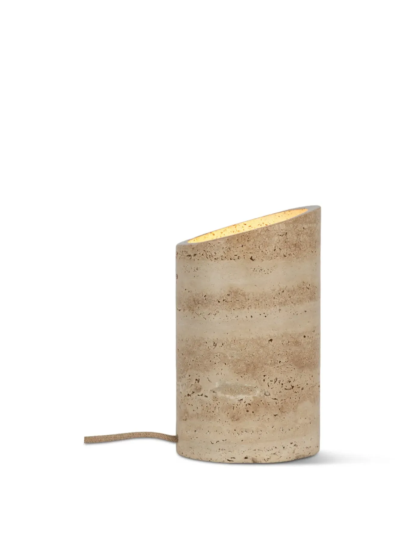 Uplighter Floor Lamp - Travertine, Stone