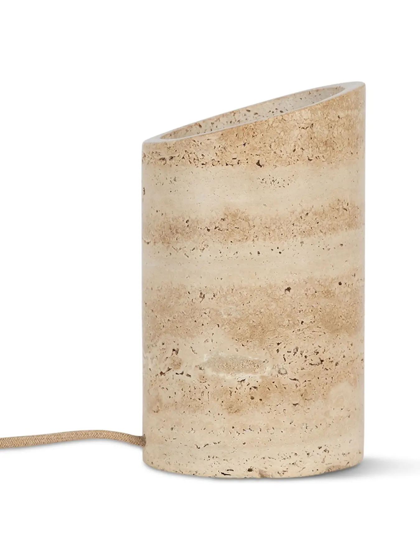 Uplighter Floor Lamp - Travertine, Stone image