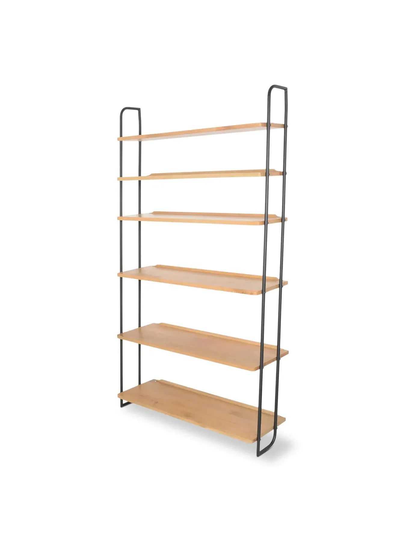 Wide Lean-To Shelves - Brown, Oak image