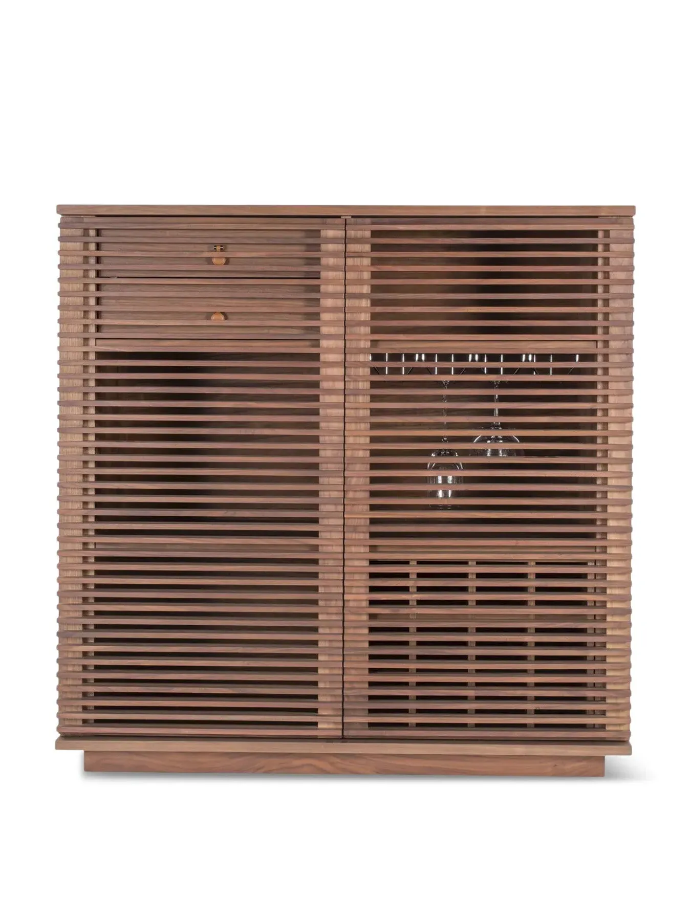 Wine Bar Cabinet - Brown, Walnut image