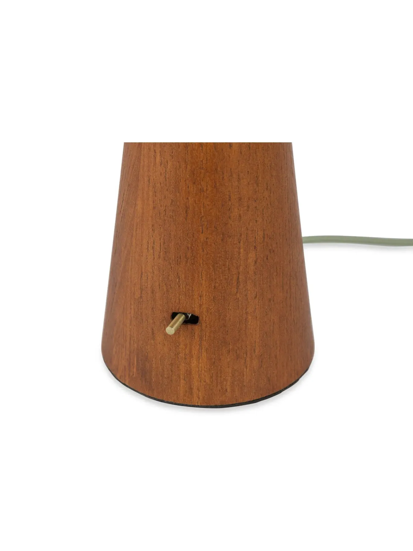 Woodland Table Lamp with Pleated Shade - Sage, Wood