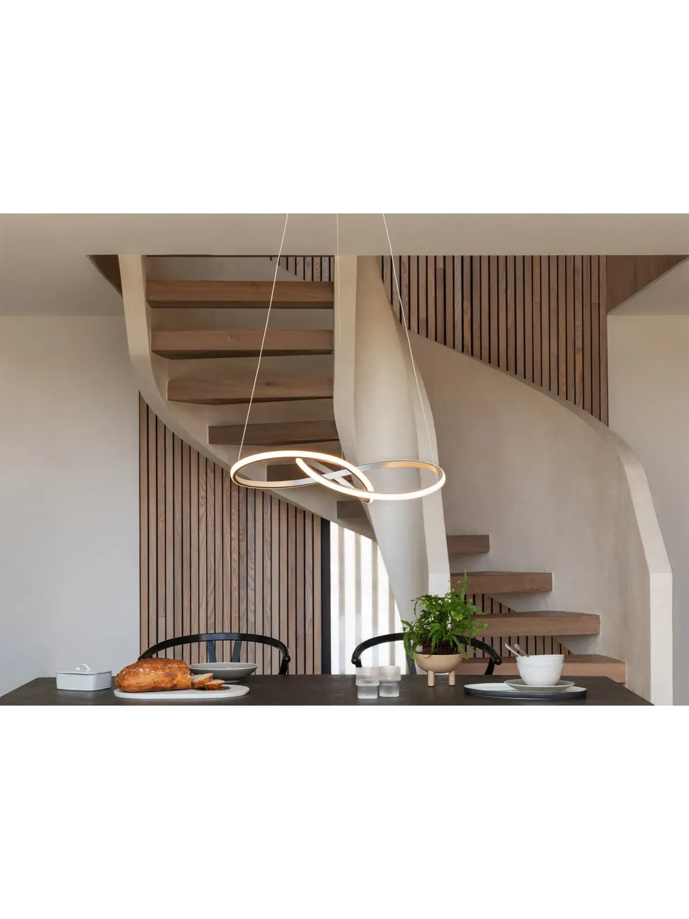 XL LED Ceiling Pendant Light - Silver