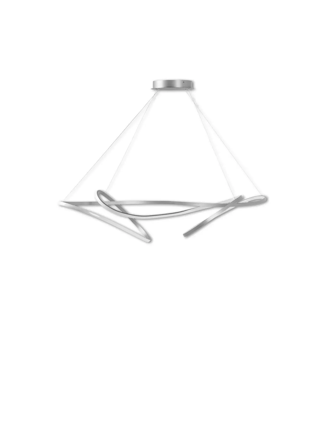 XL LED Ceiling Pendant Light - Silver image