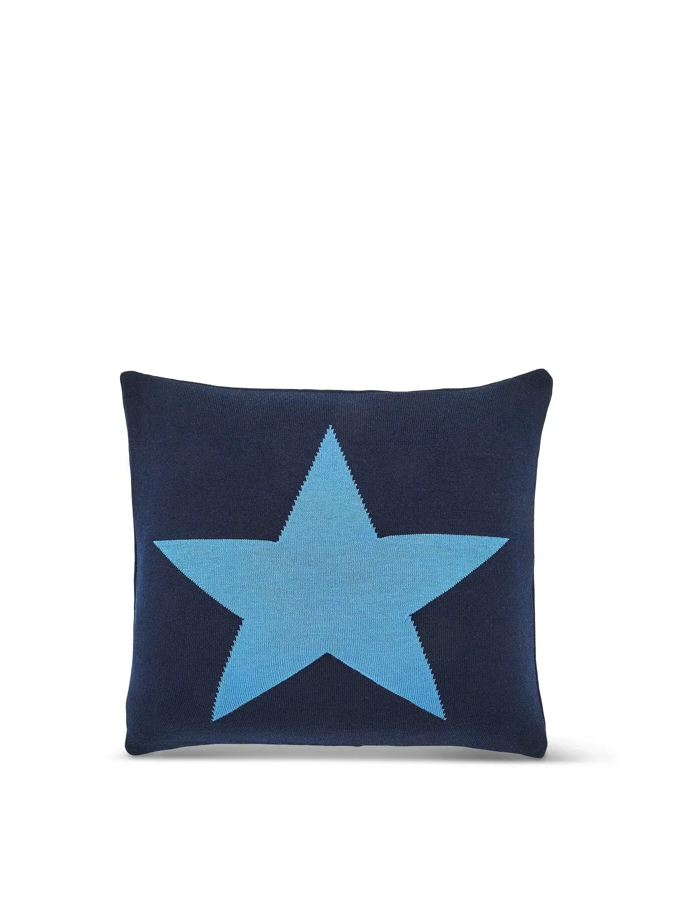 Square Star Cushion - Blue, Knit