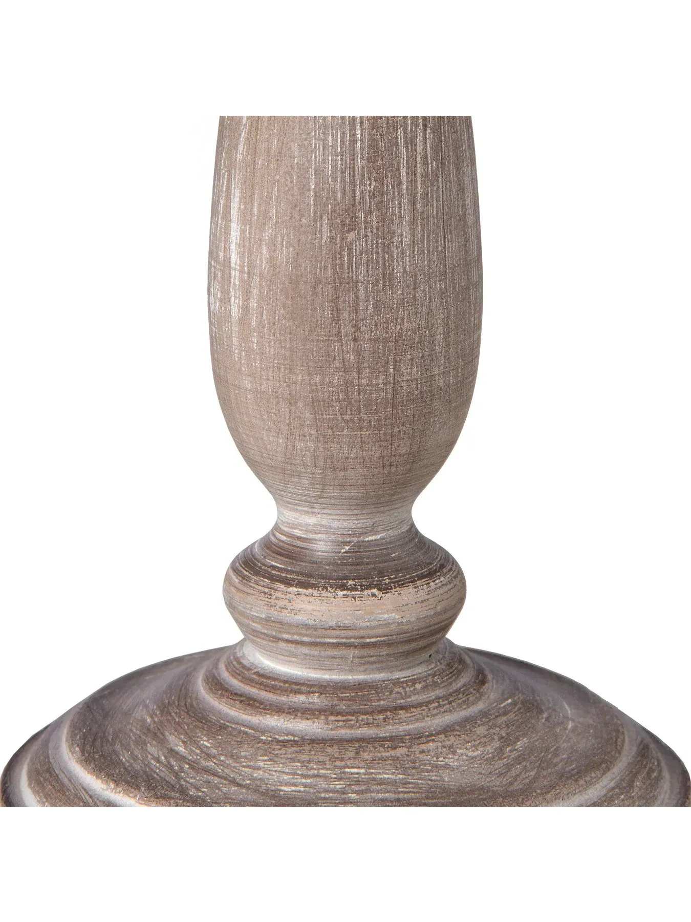 Table Lamp with Curved Base - Brown, Linen