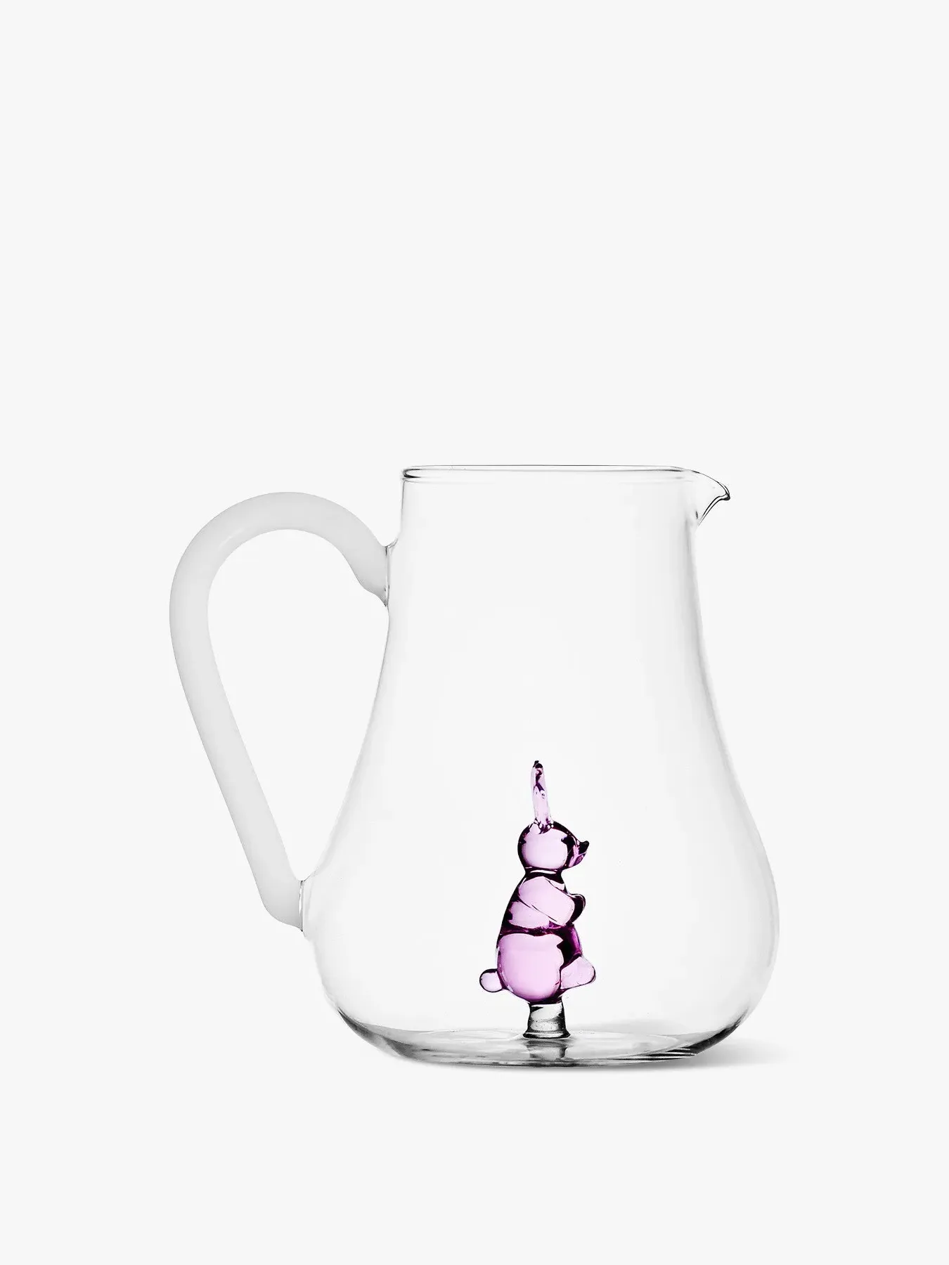 1.5L Rabbit Pitcher - Pink, Borosilicate Glass