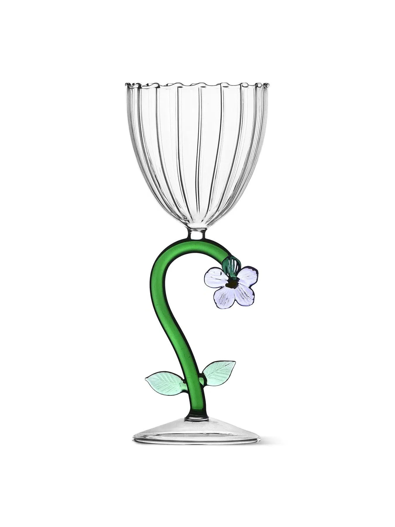 Stemmed Glass Flower 280ml - Lilac, Borosilicate image
