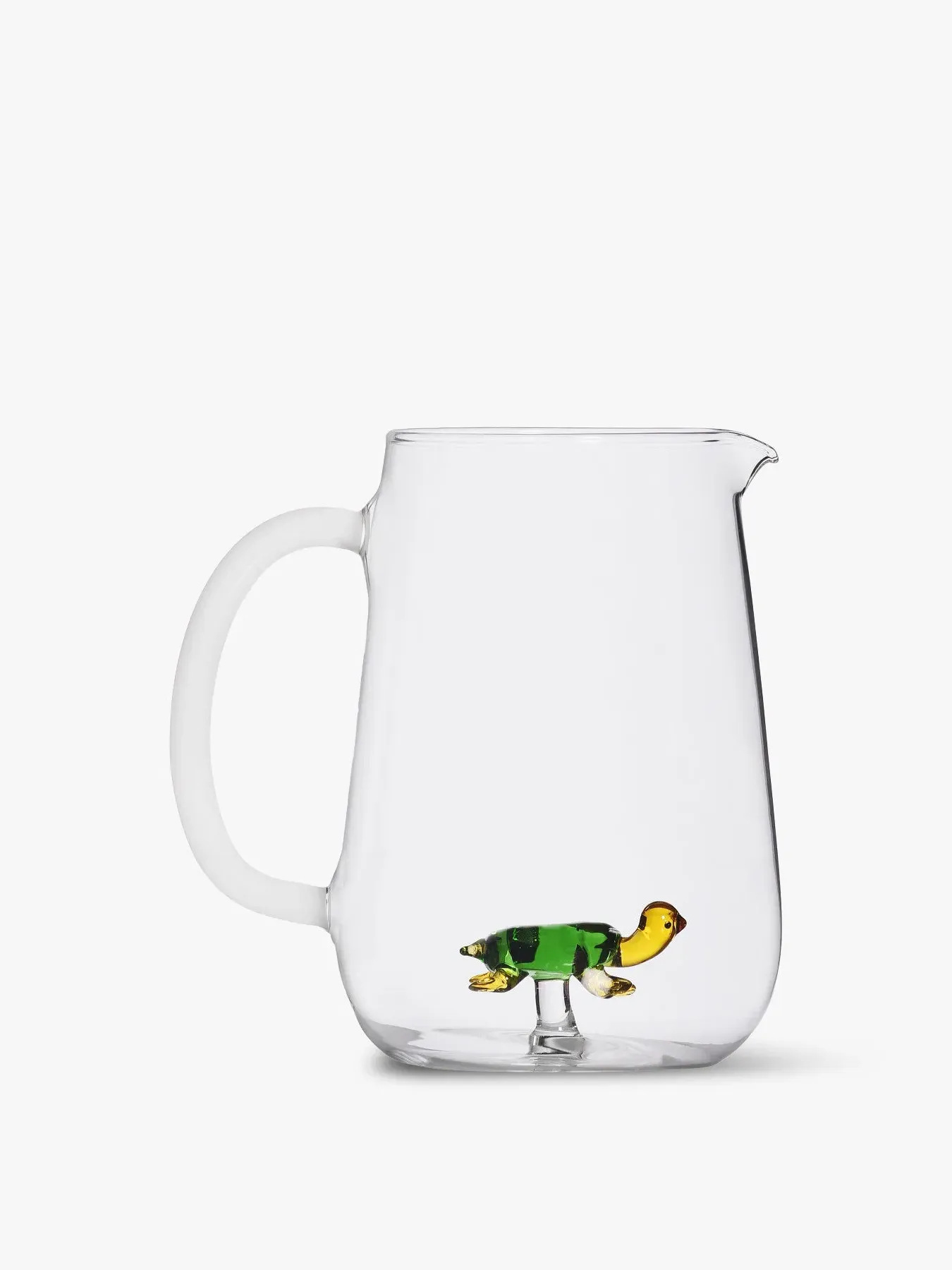 Turtle Pitcher - Green, Glass image