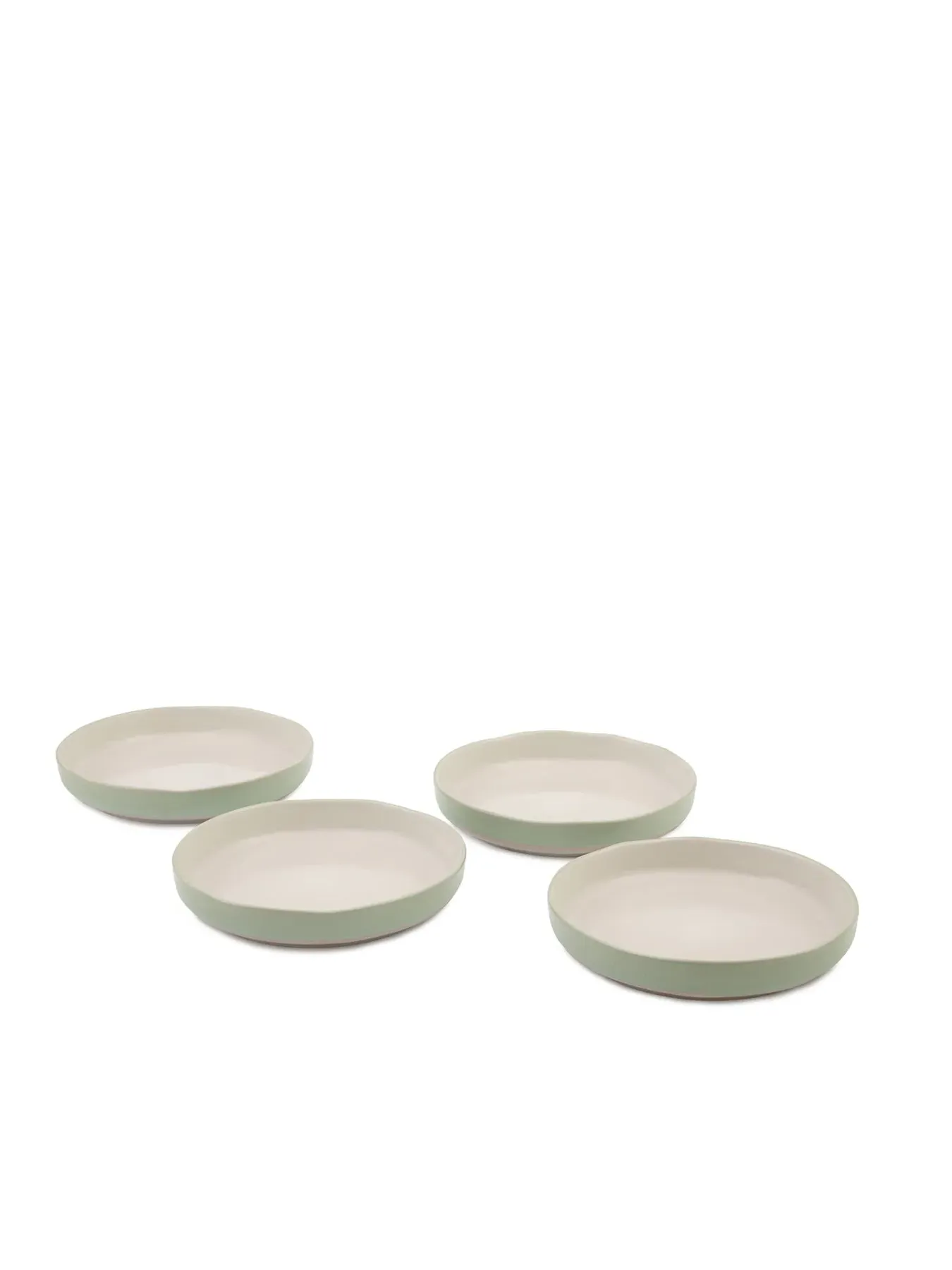 4-Piece Bowl Set - Green, Ceramic