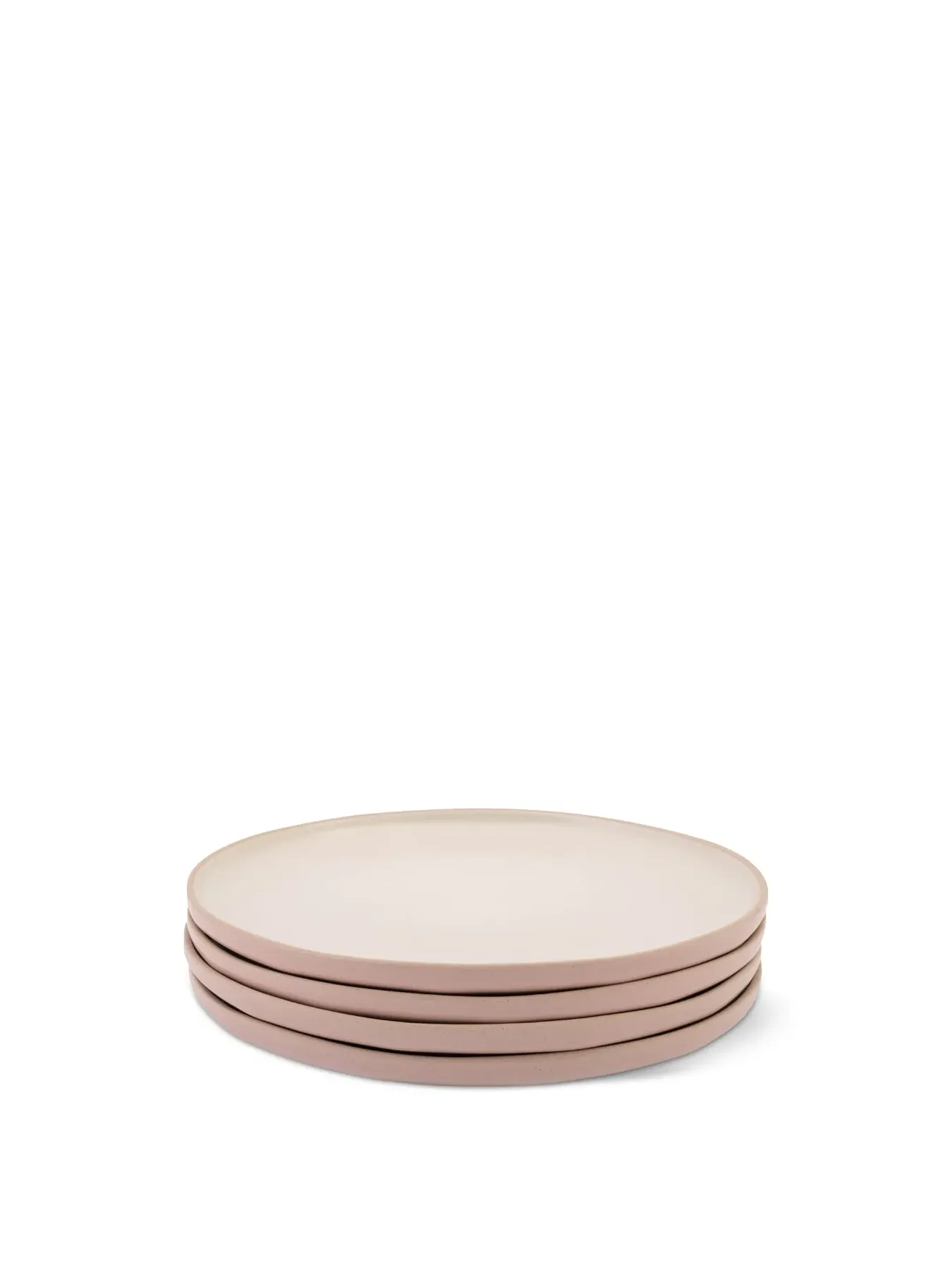 4-Piece Dinner Plate Set - Pink, Ceramic image