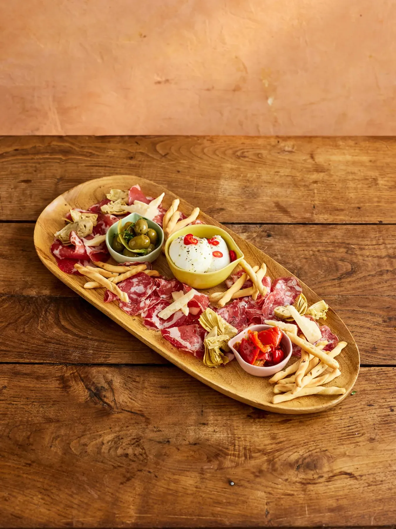 Large Serving Board - Brown Wood