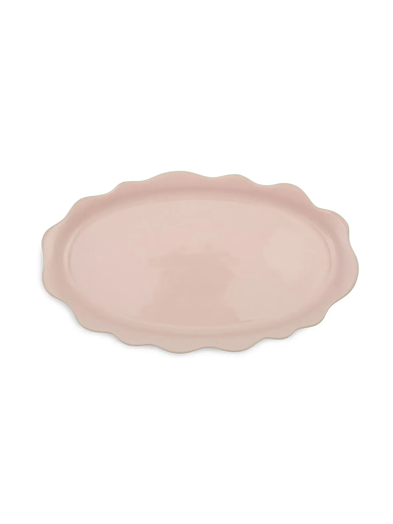 Oval Serving Platter - Pink