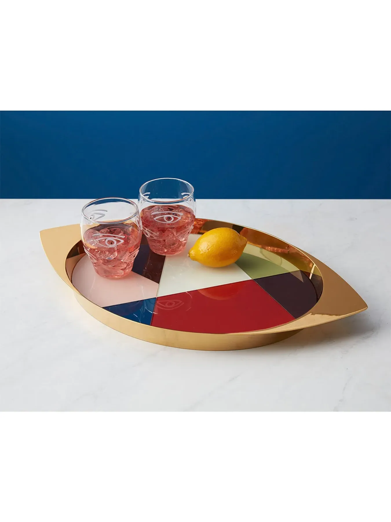 4-Piece Cocktail Glass Set - Clear, Hand Blown