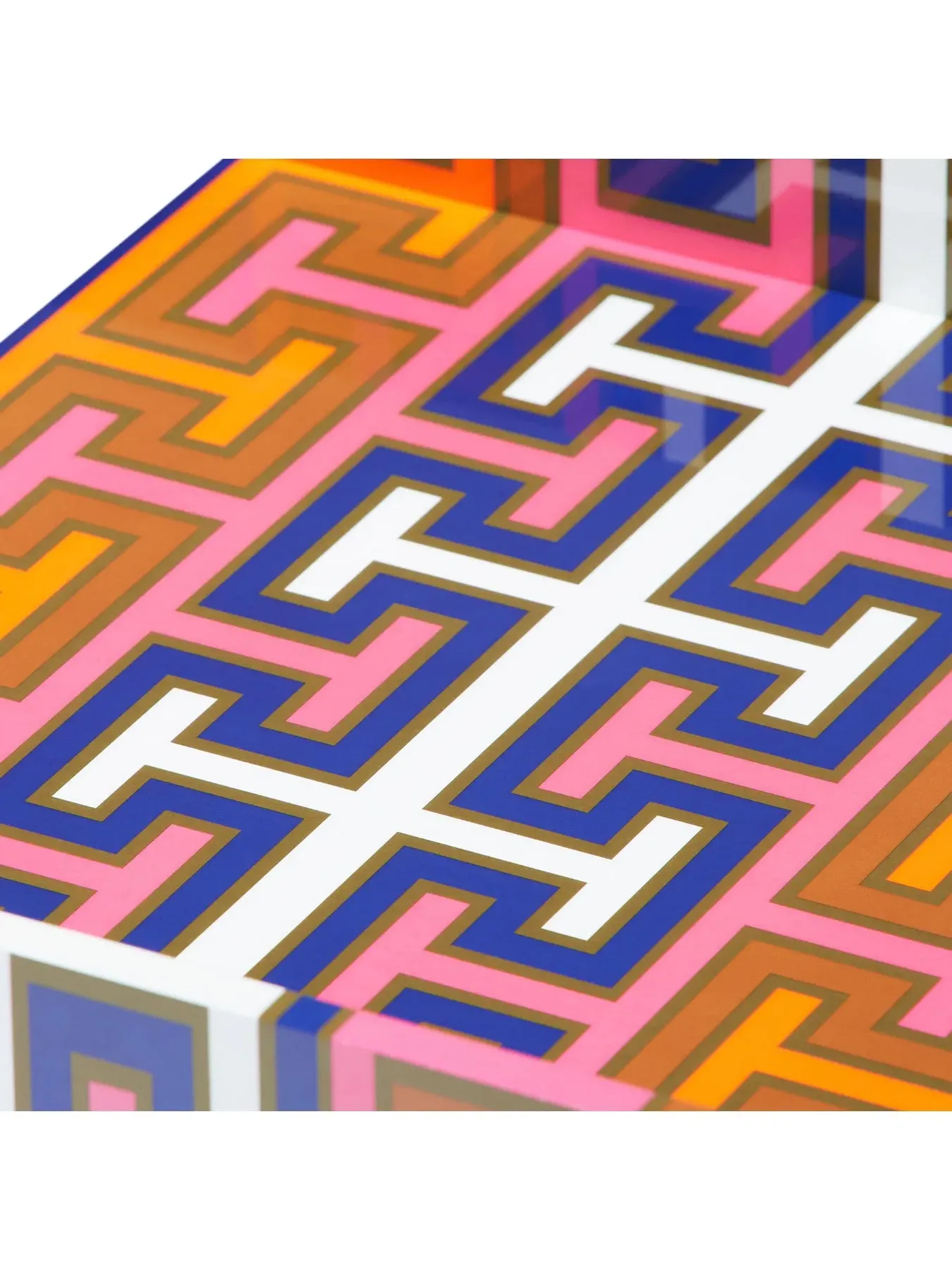 Decorative Tray with High-Gloss Finish - Multi