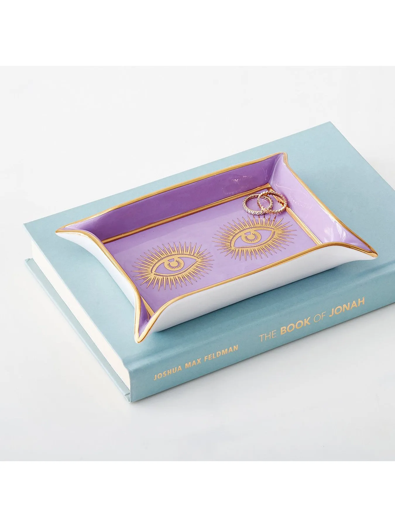 Eyes Valet Tray - Amethyst, Porcelain