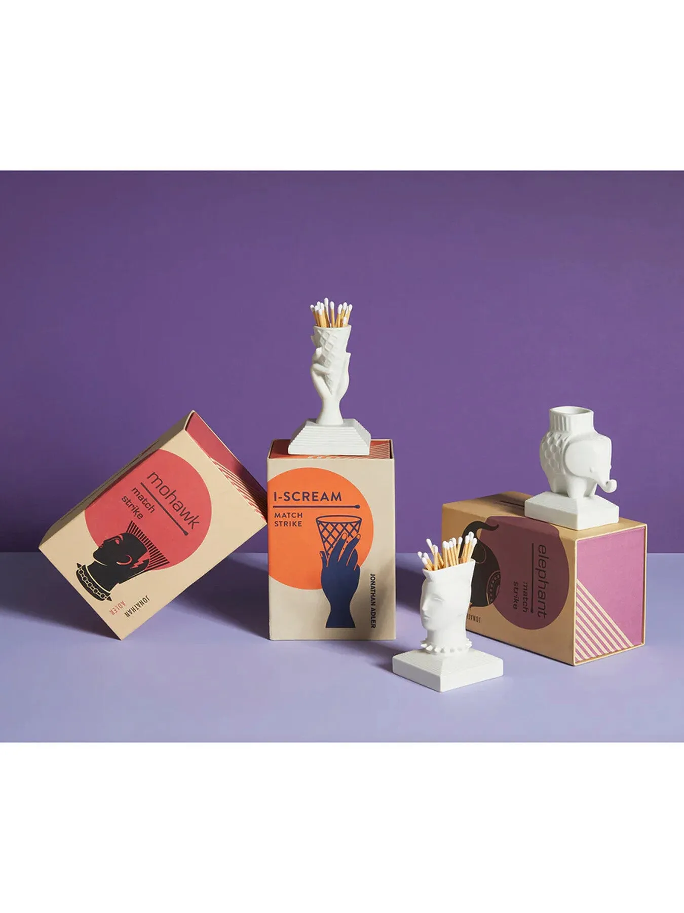 I-Scream Match Strike - White, Porcelain