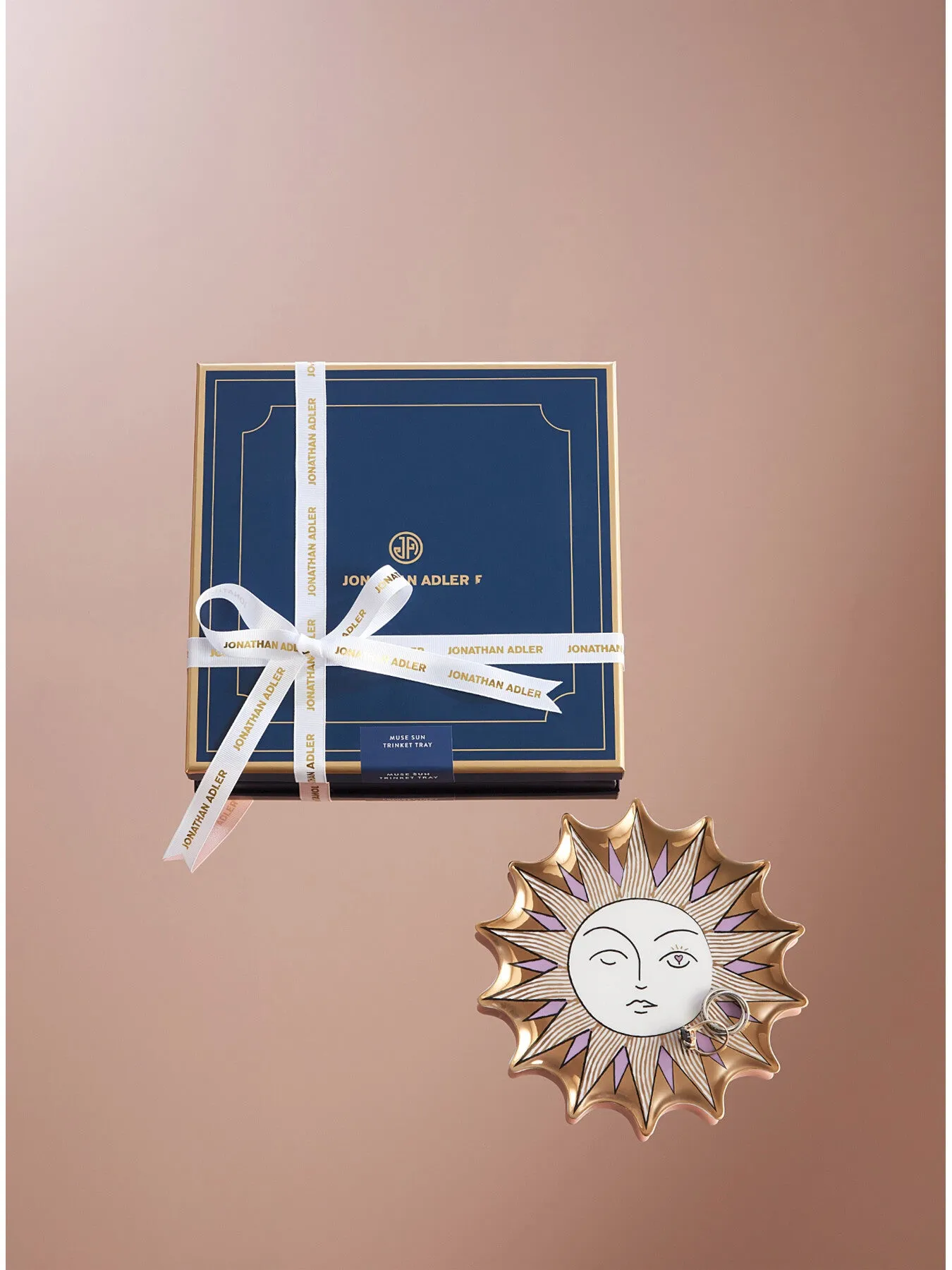 Sun Trinket Tray - Gold
