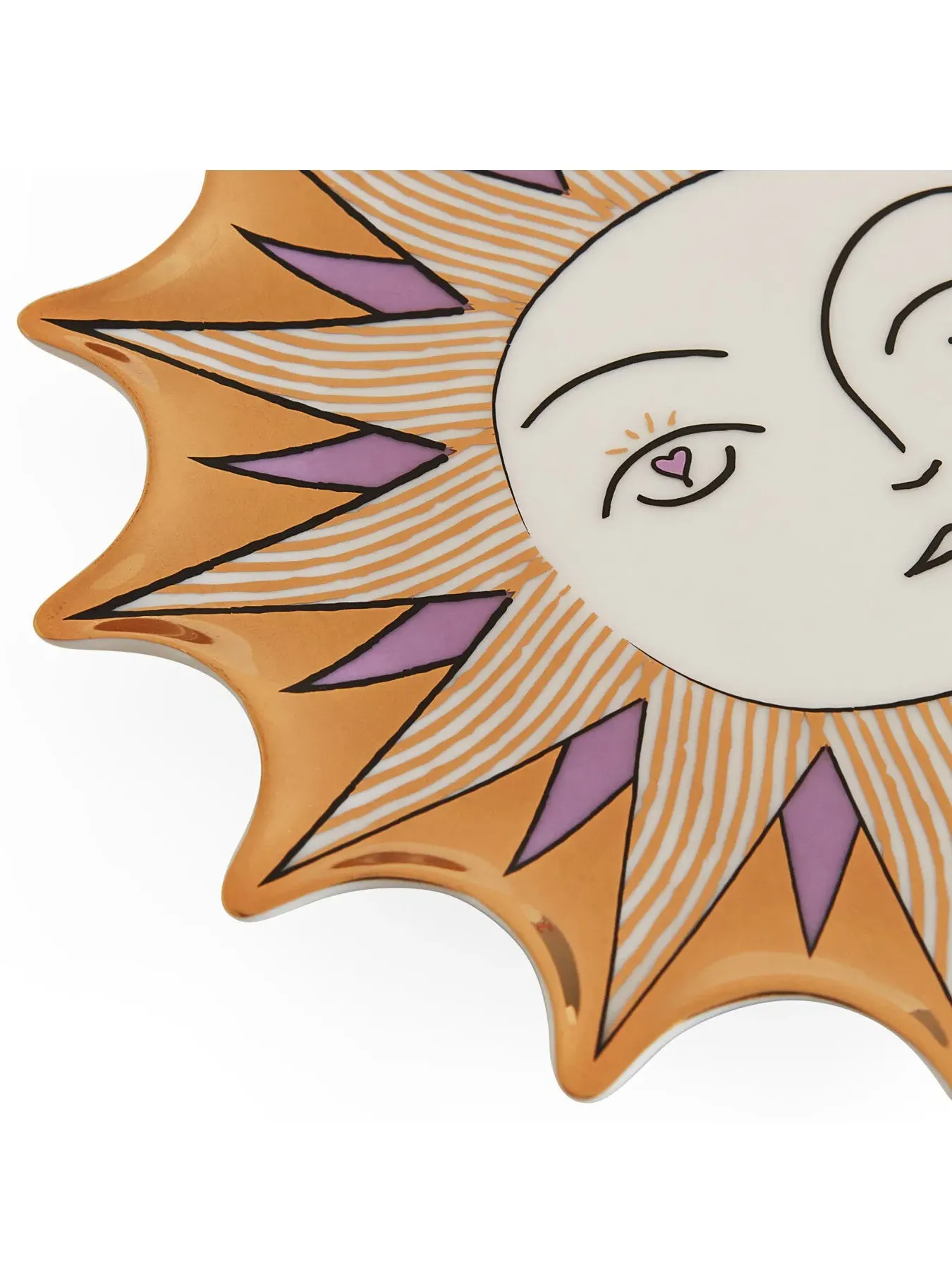 Sun Trinket Tray - Gold