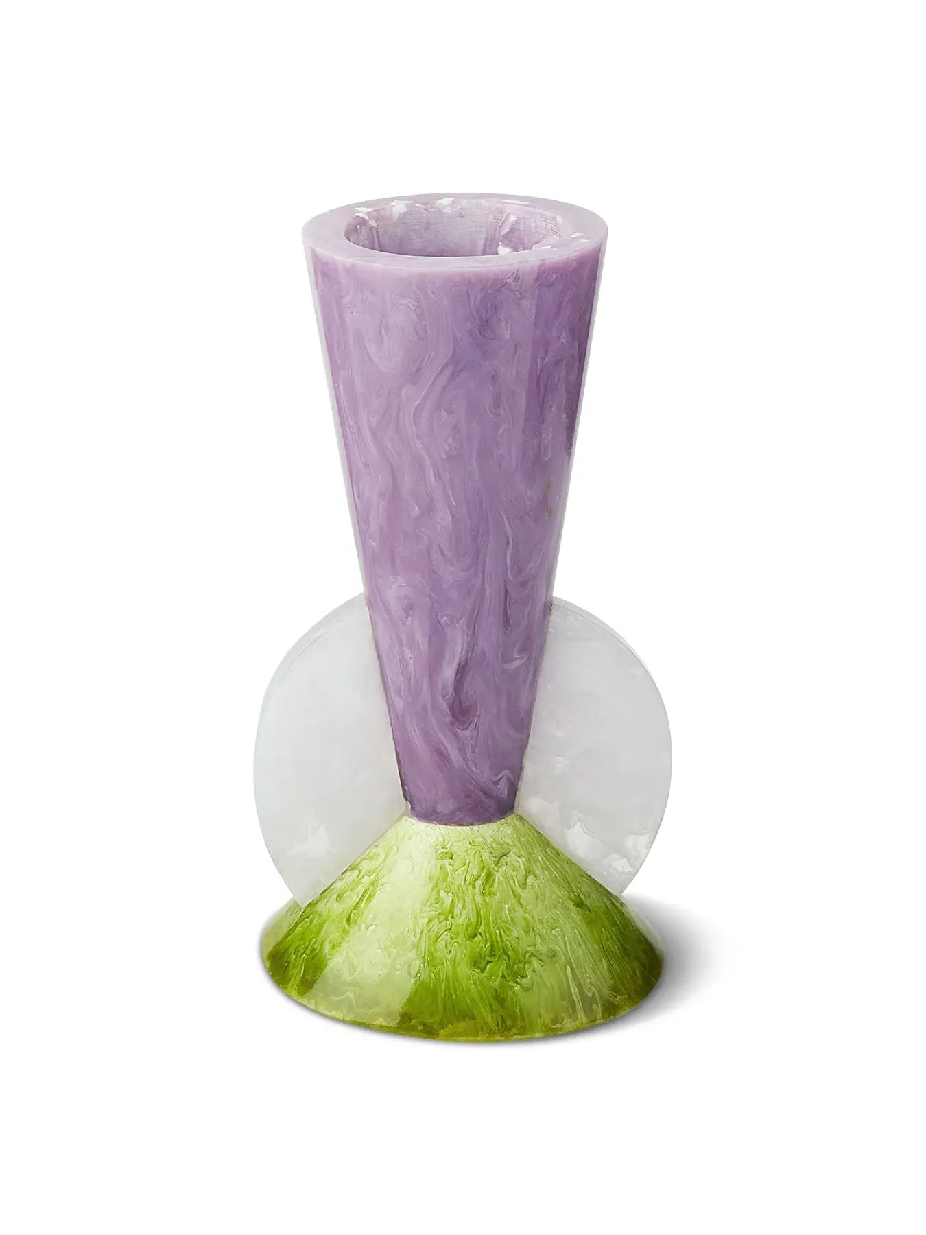Tapered Bud Vase - Purple, Marbleized Finish image