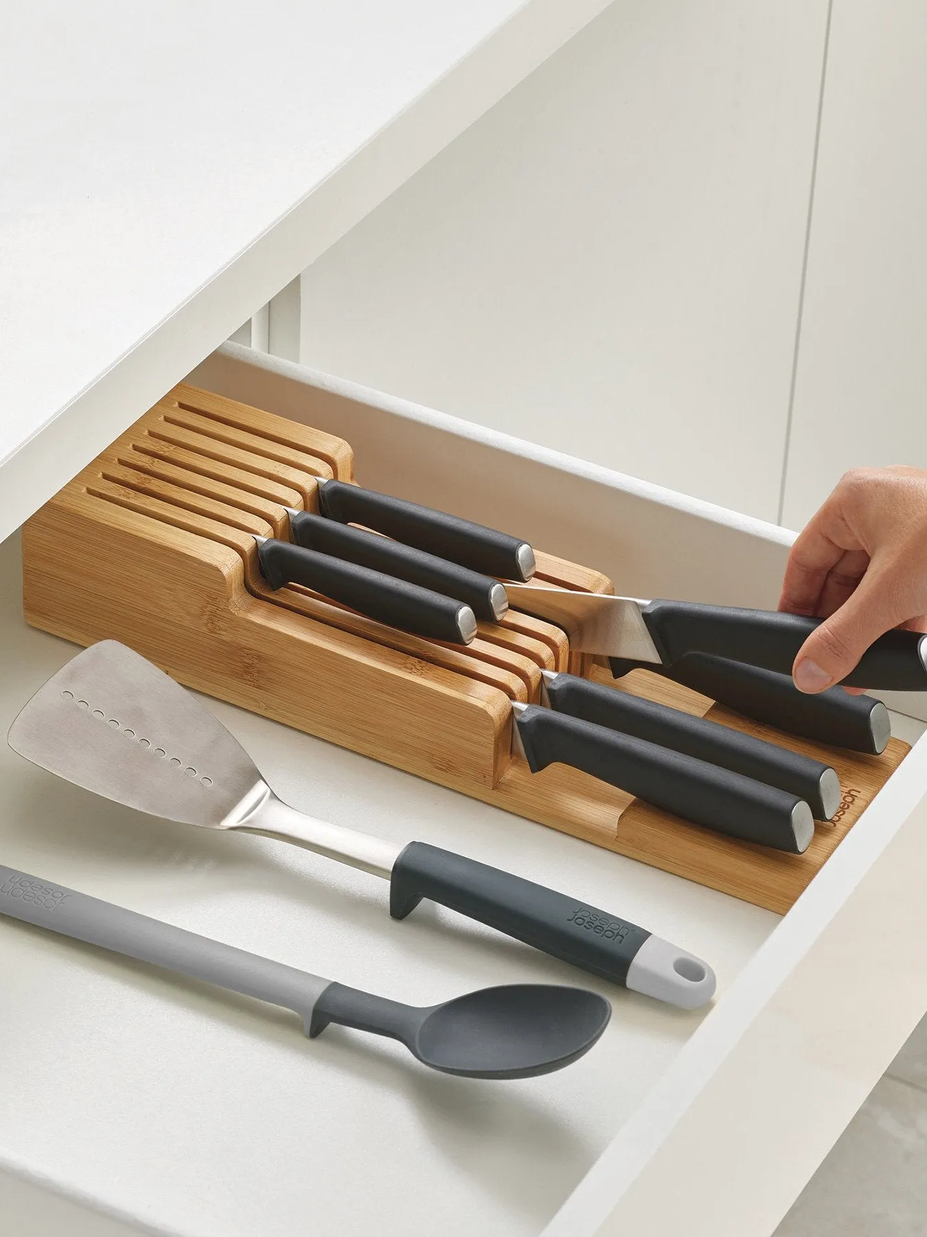 2-Tier Knife Organiser - Bamboo