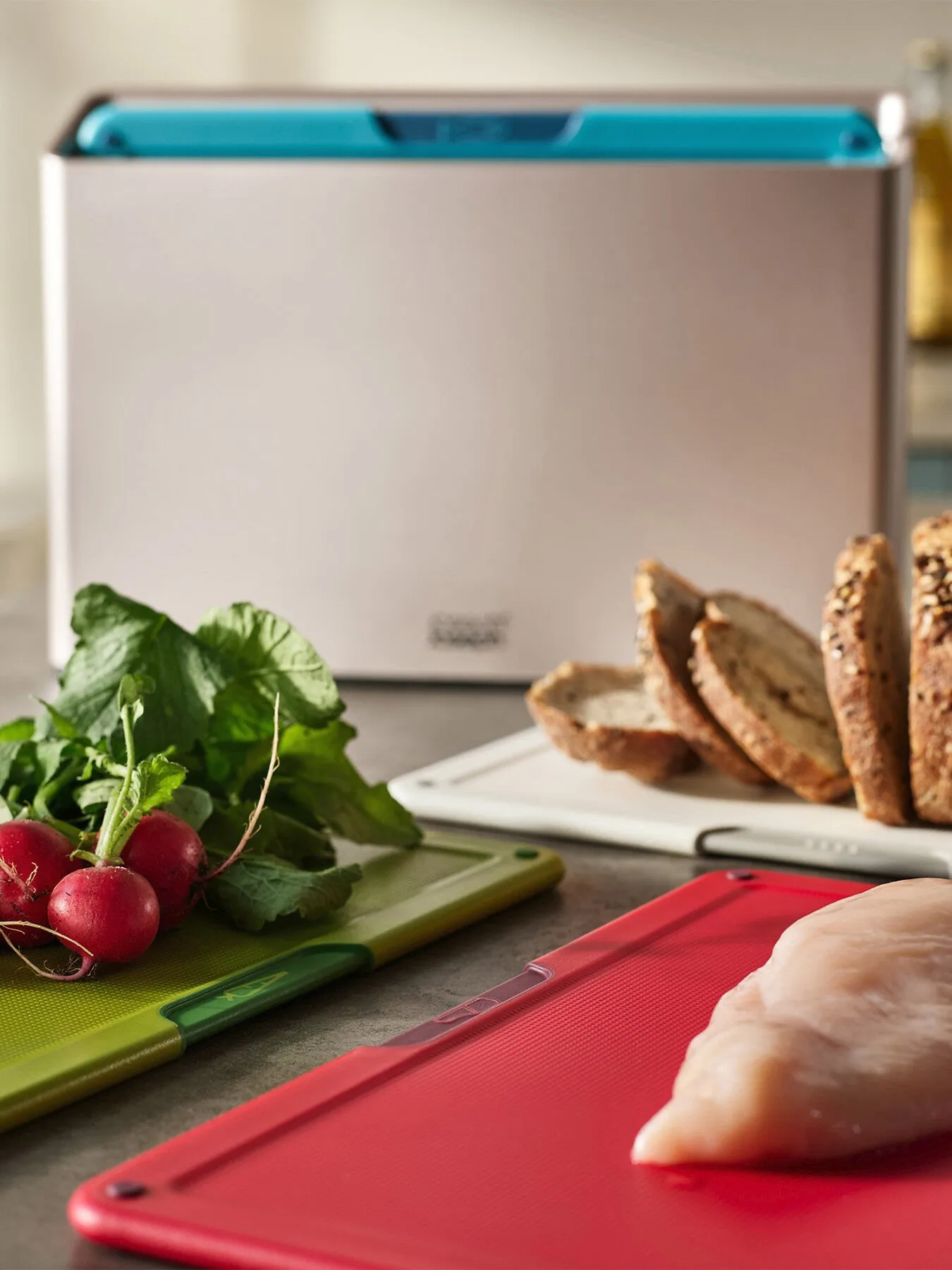 4-Piece Cutting Board Set - Silver
