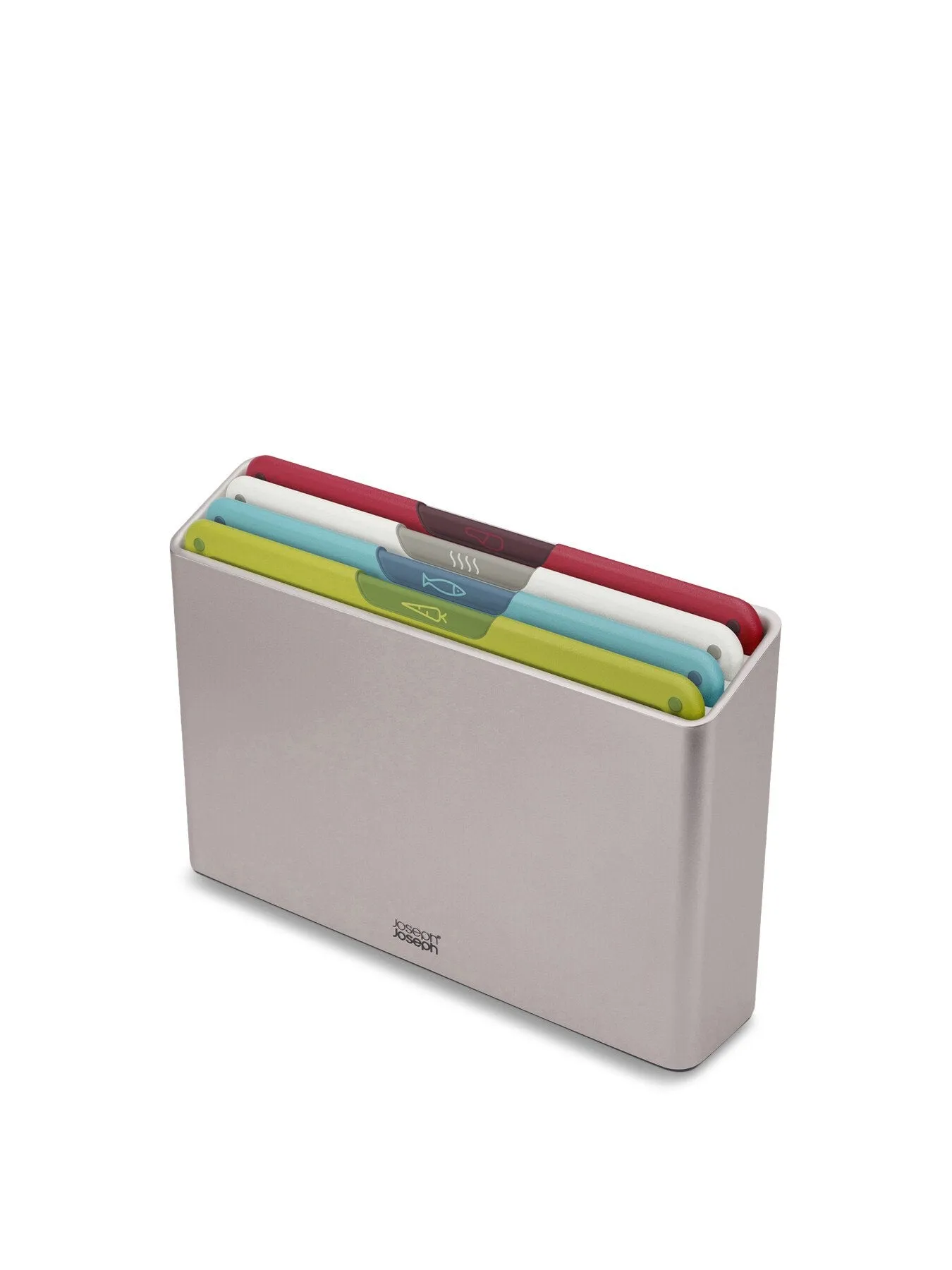 4-Piece Cutting Board Set with Stand - Silver image