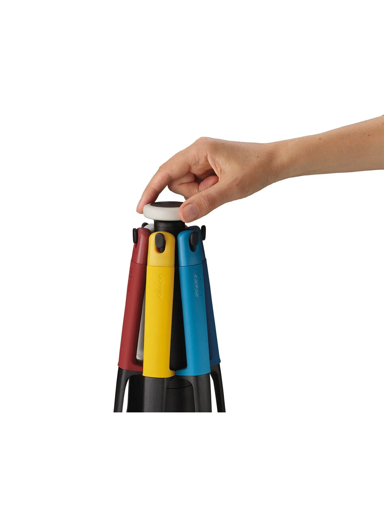 6-Piece Utensil Set with Carousel - Multi, Nylon