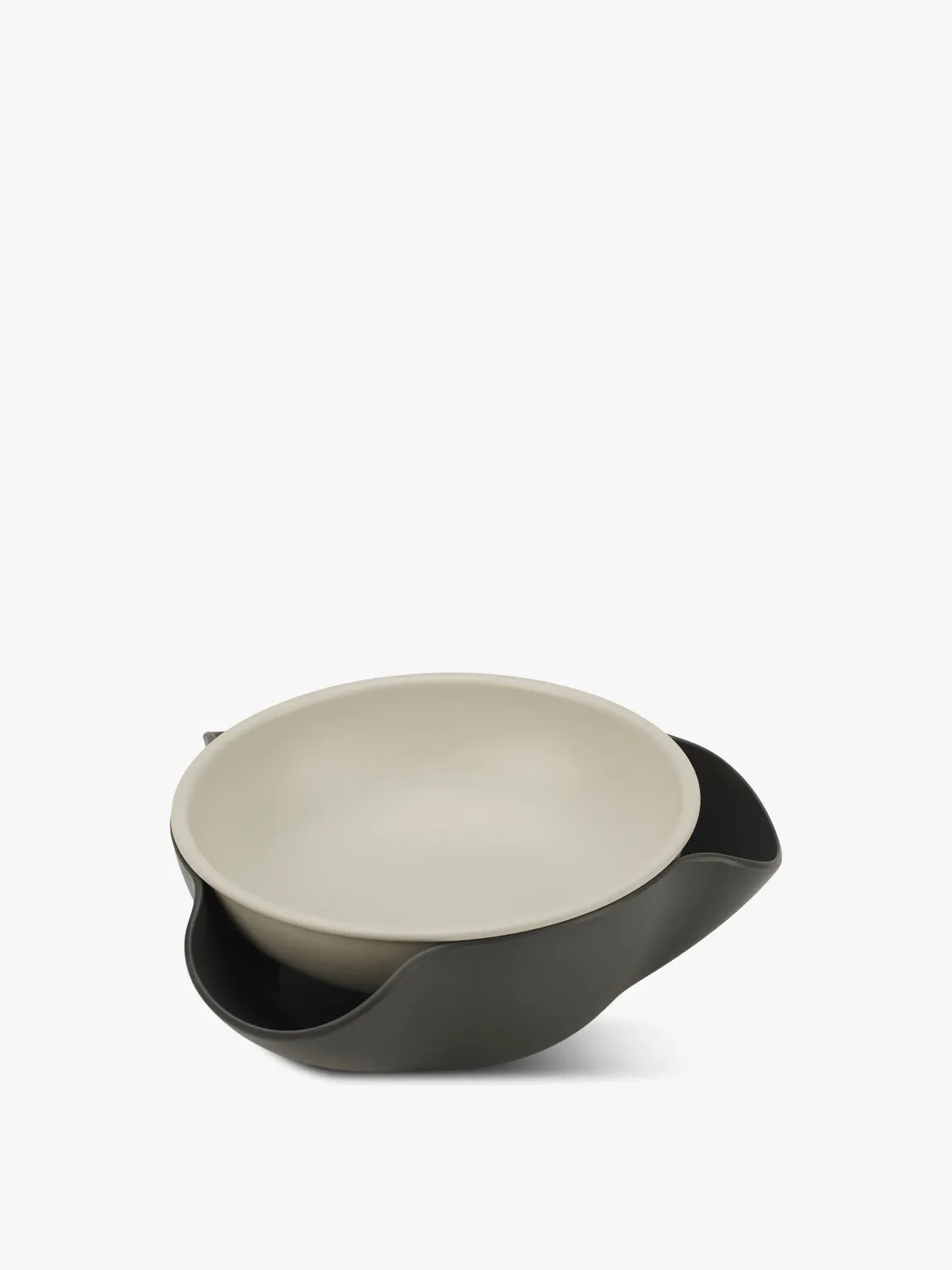 Double Dish Serving Bowl - Grey image