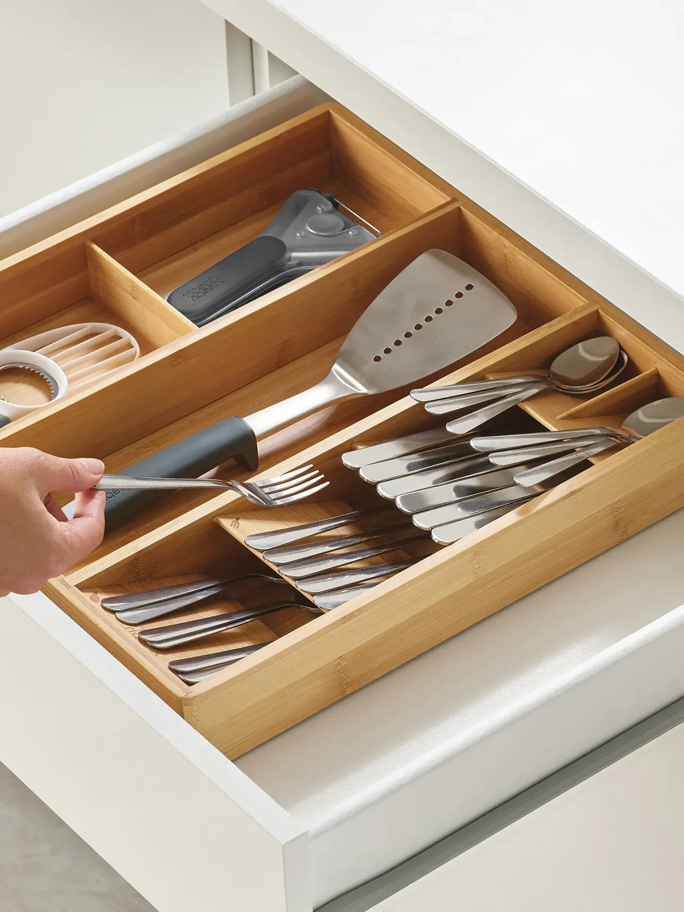 Drawer Cutlery Organiser - Bamboo
