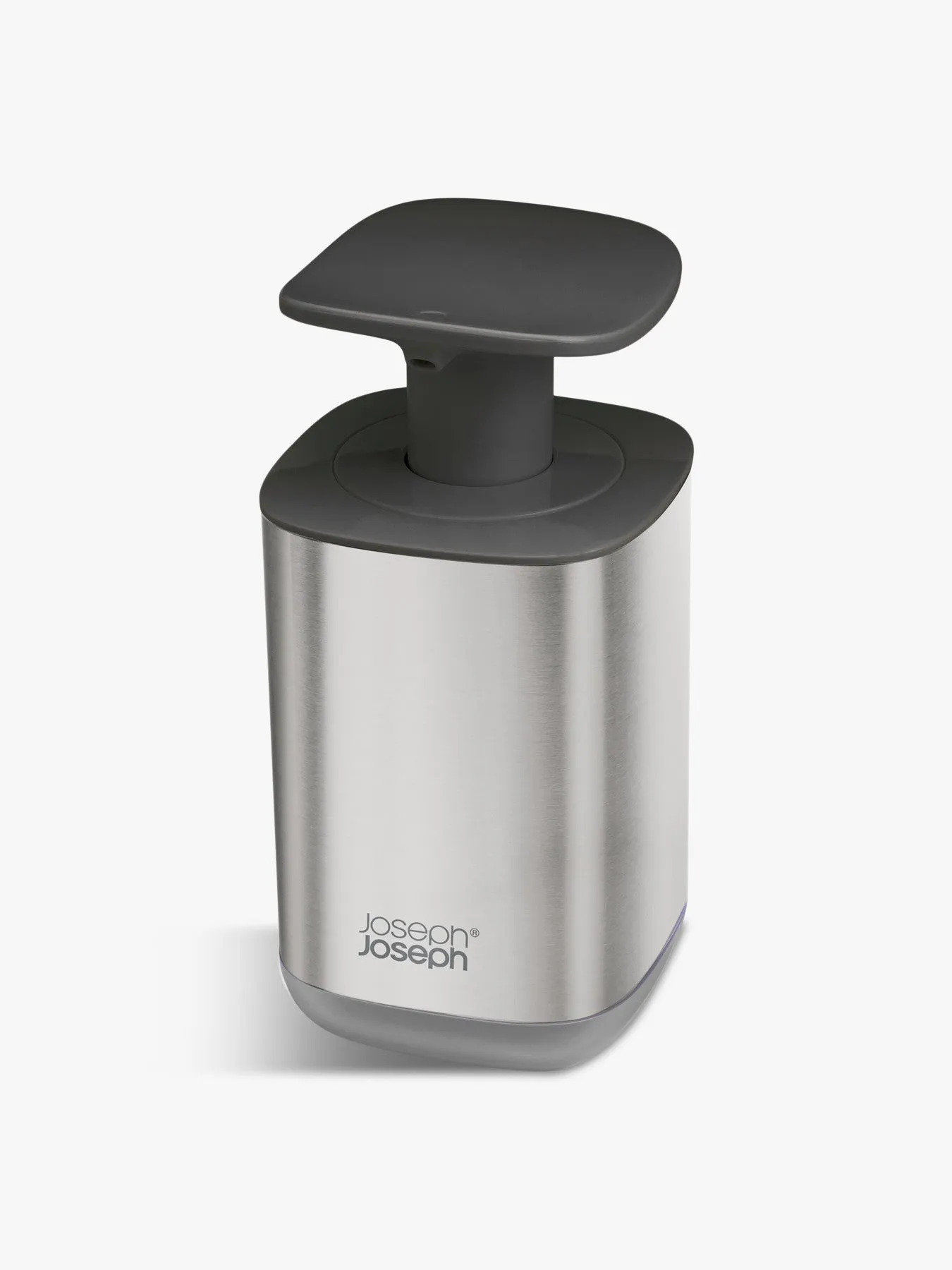 Steel Soap Pump with Large Head - Grey, Steel image