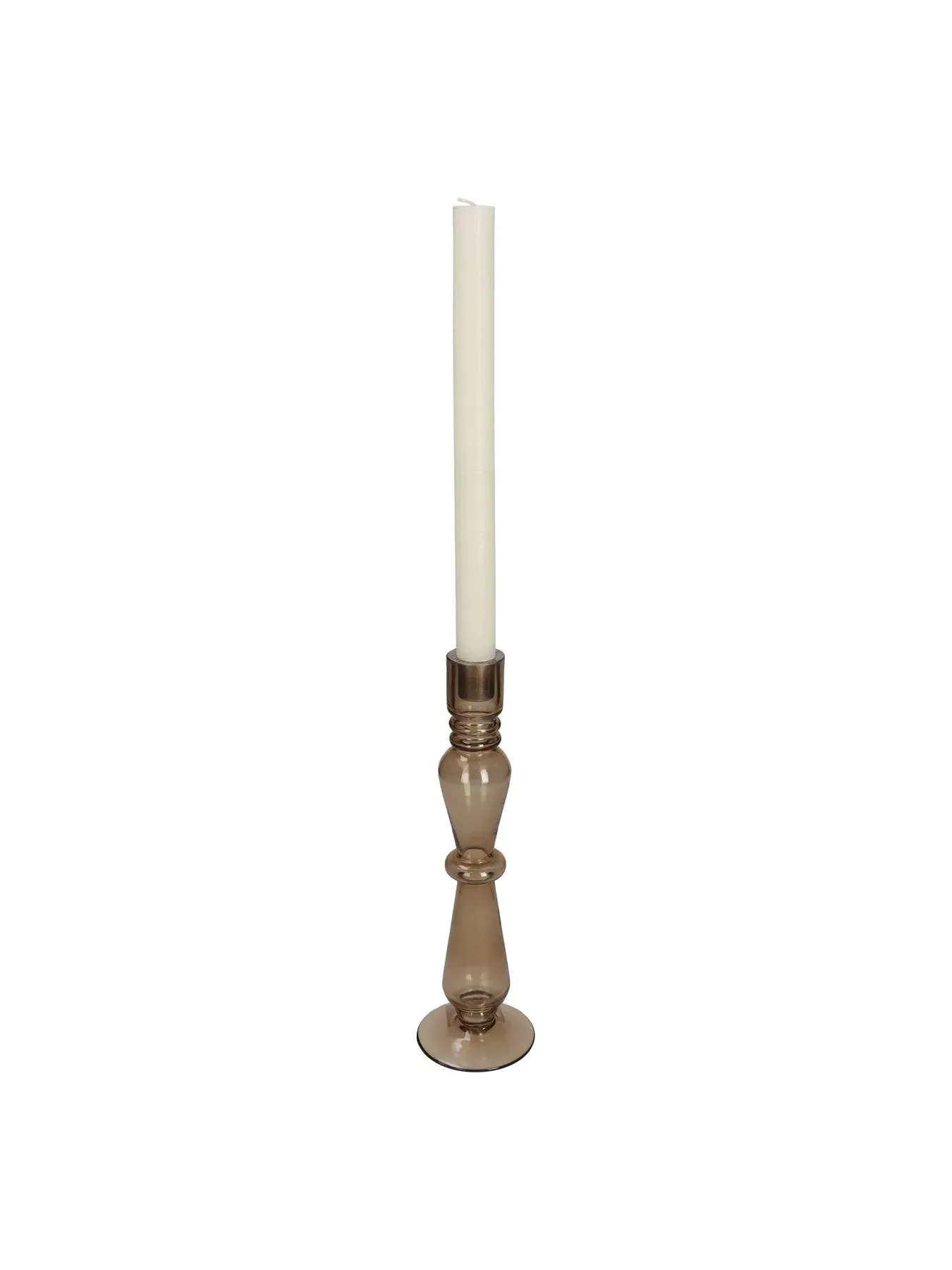 Candle Stick Holder - Brown