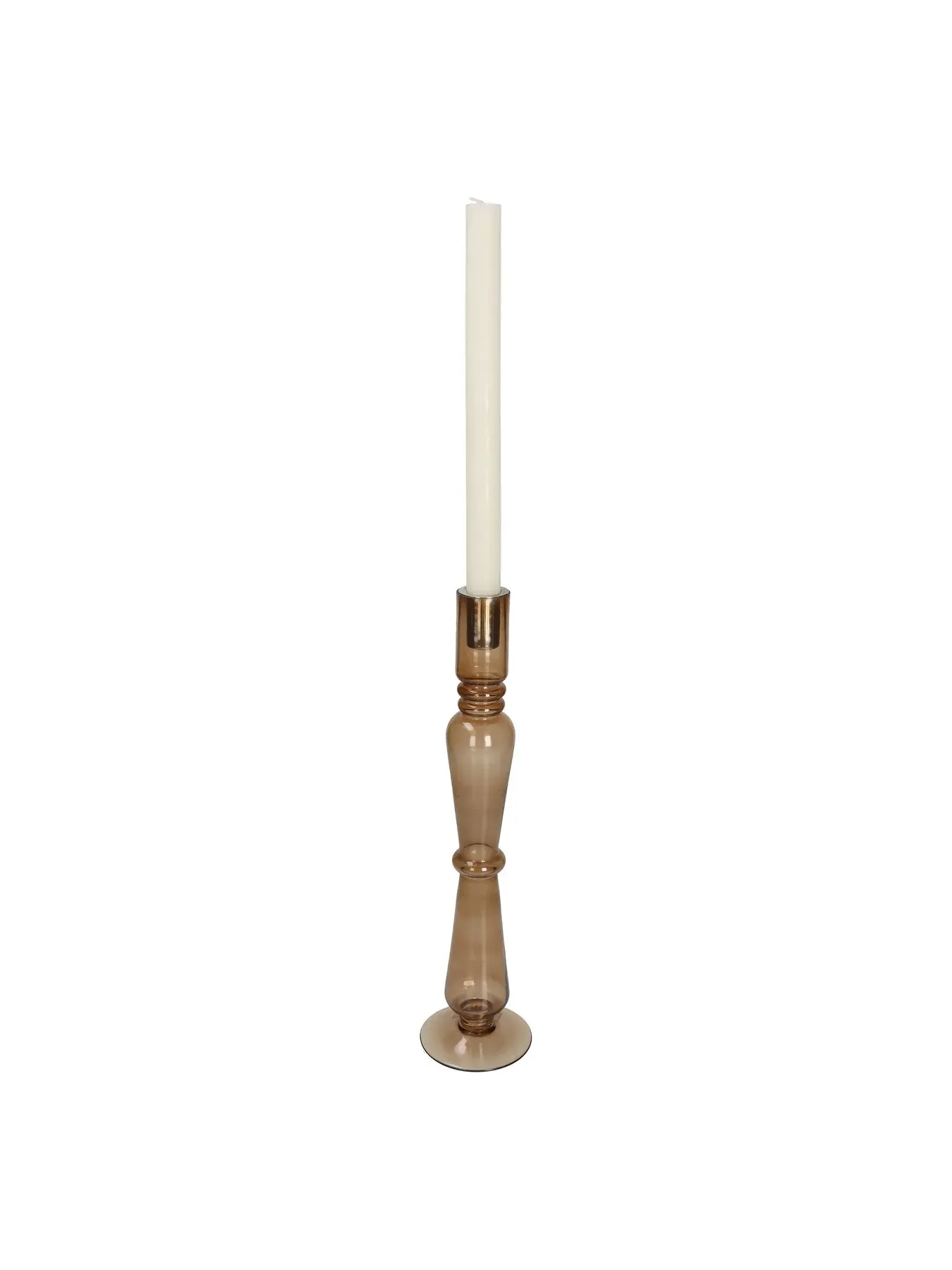 Candle Stick Holder - Brown