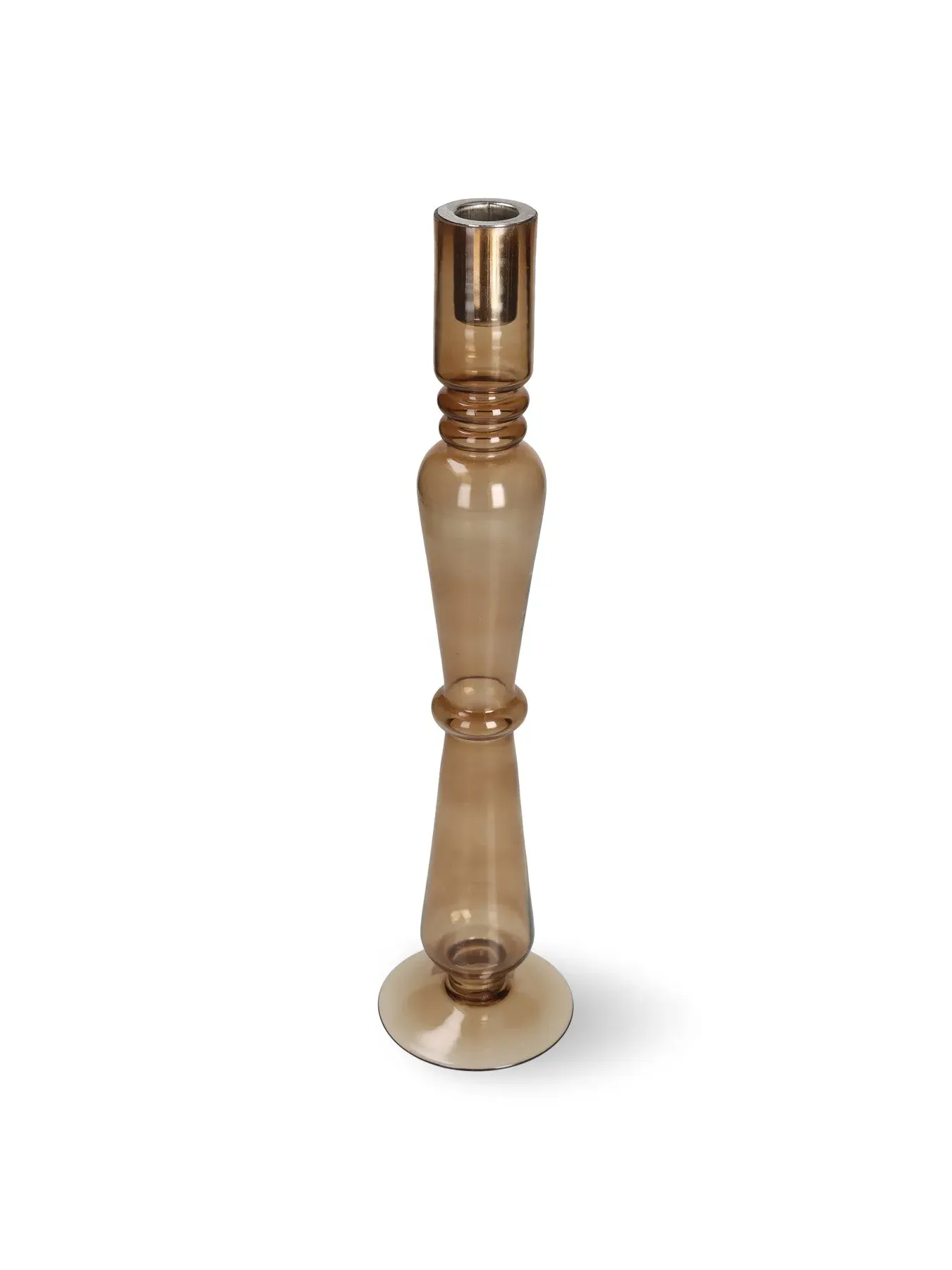 Candle Stick Holder - Brown image