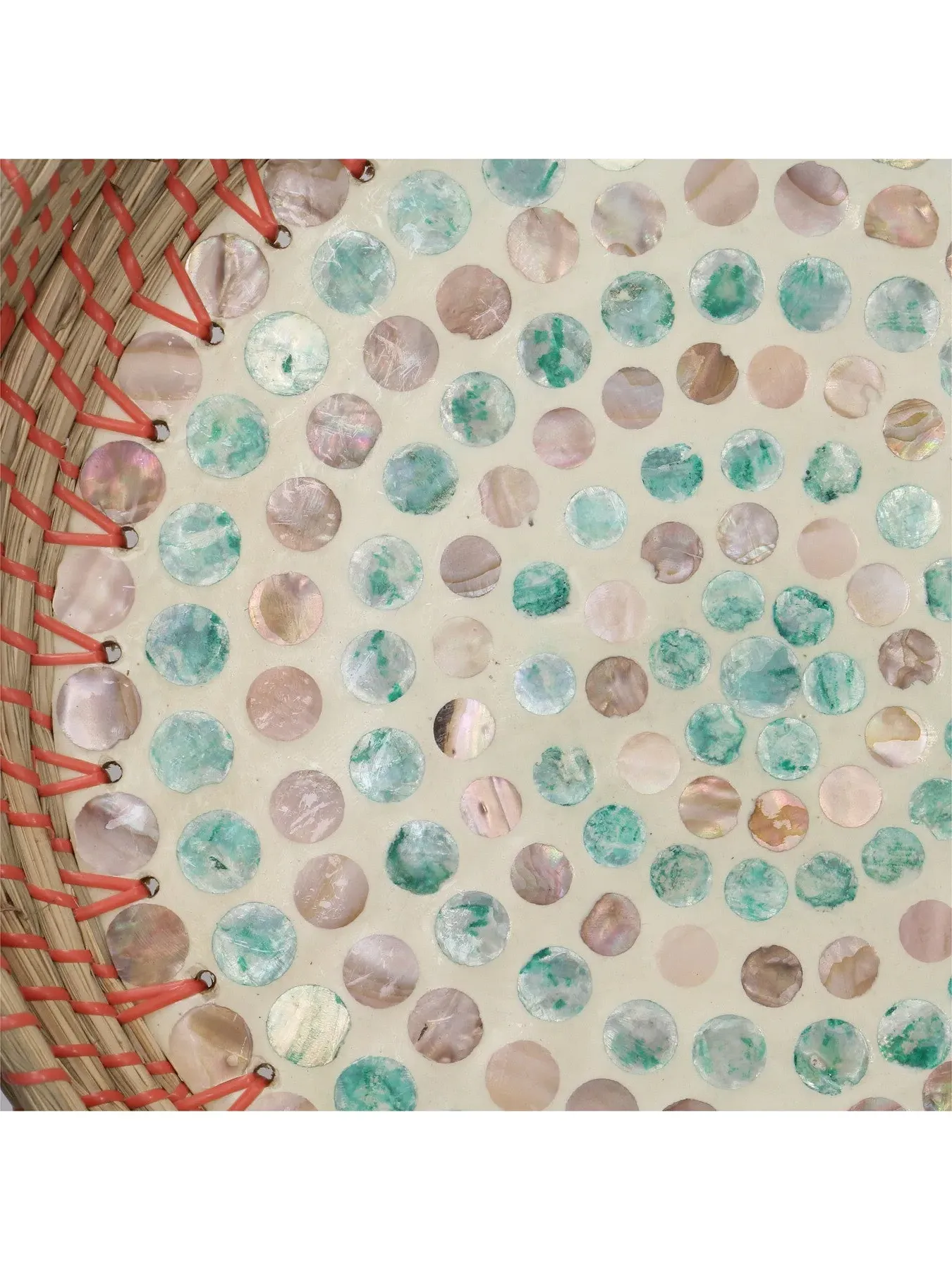 Multi Capiz Serving Tray - Natural Shell