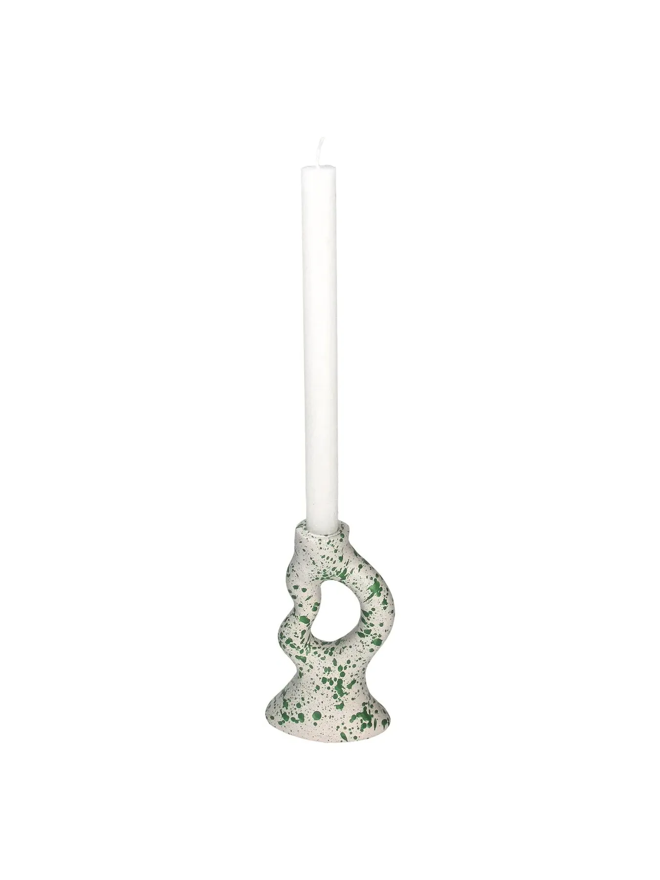 Organic Candle Stick - White, Polyresin