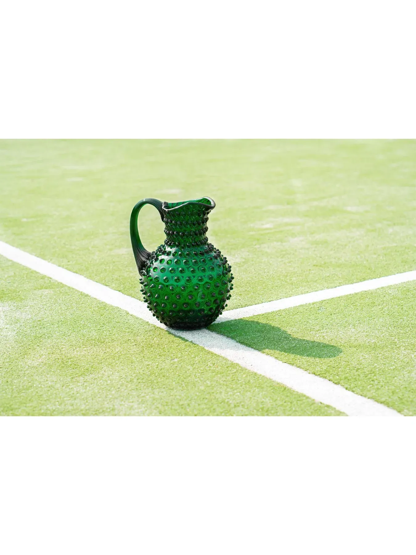 2L Hobnail Jug - Dark Green