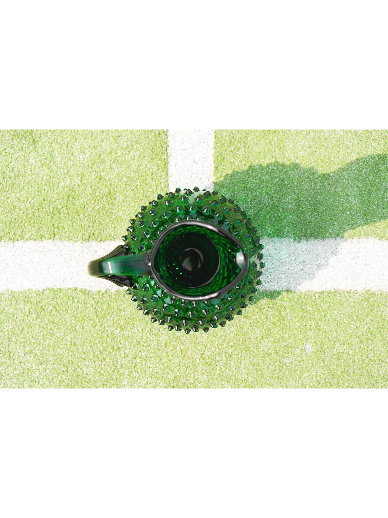 2L Hobnail Jug - Dark Green