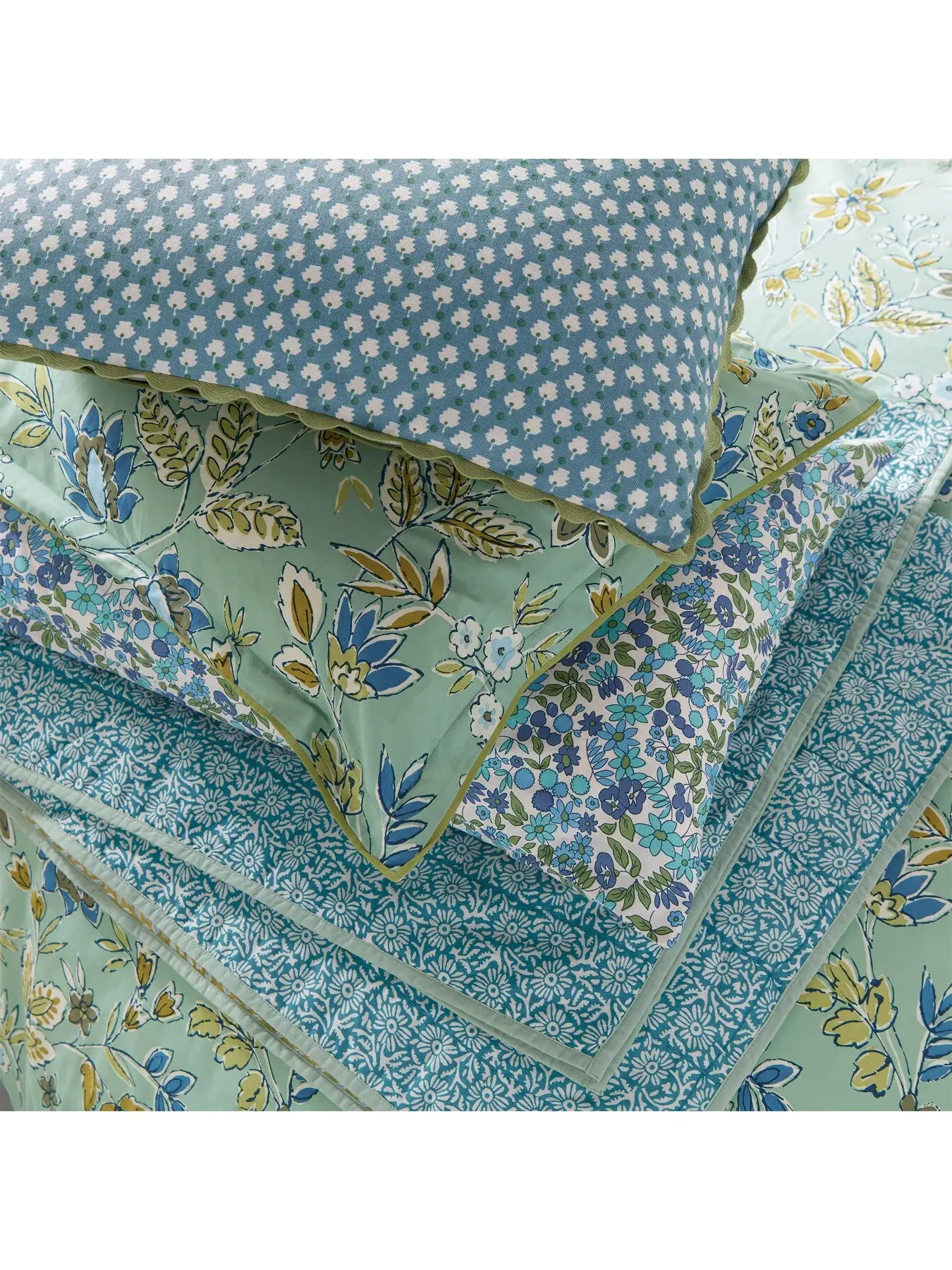 Double Bramble Cover Set - Green