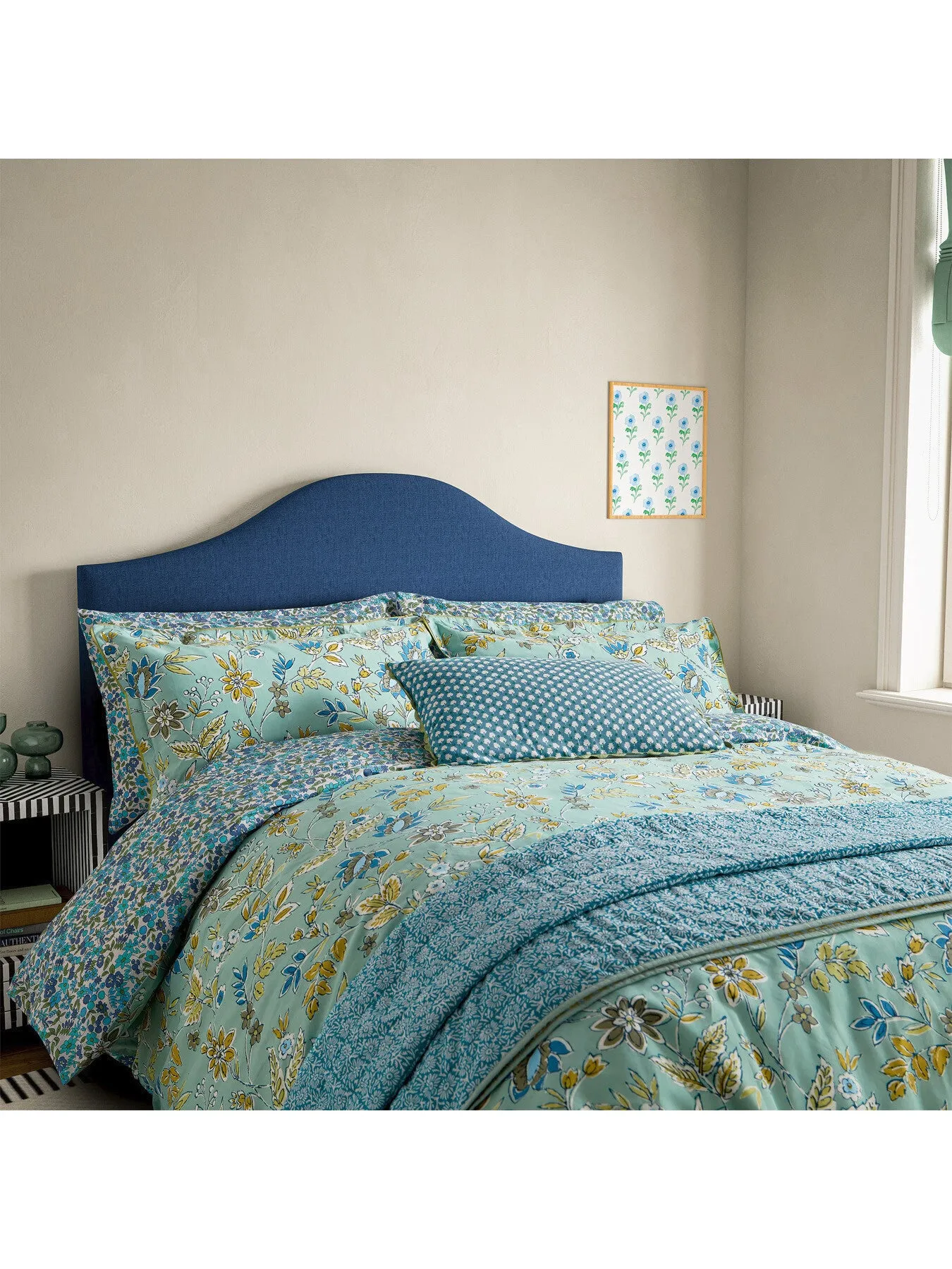 Double Bramble Cover Set - Green