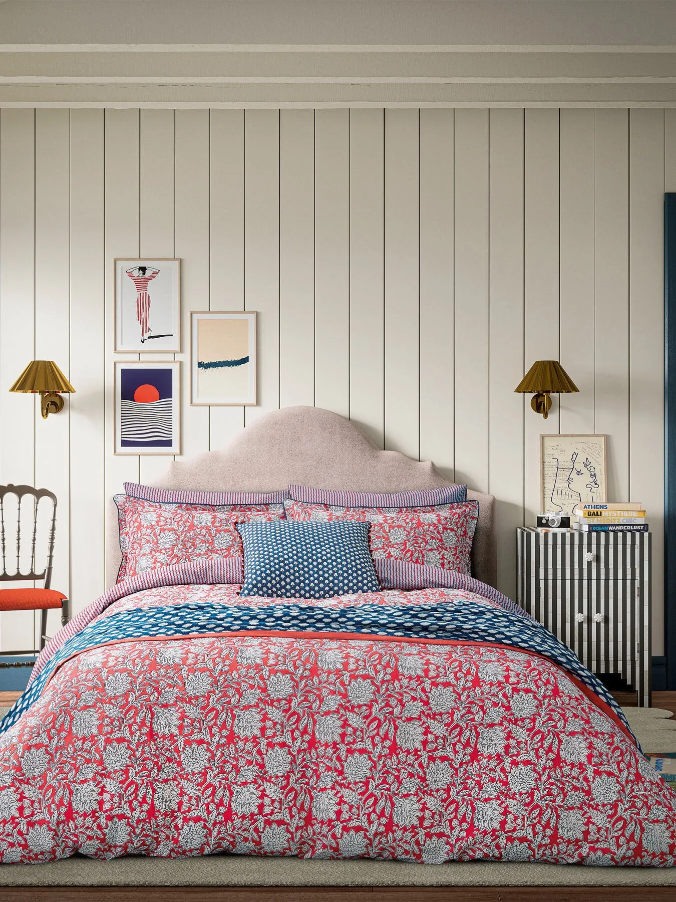 Double Rowallane Cover Set - Blue/Red image