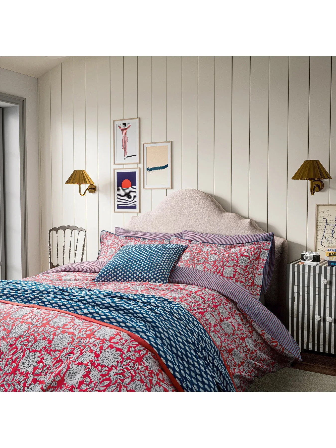 King Rowallane Cover Set - Blue/Red