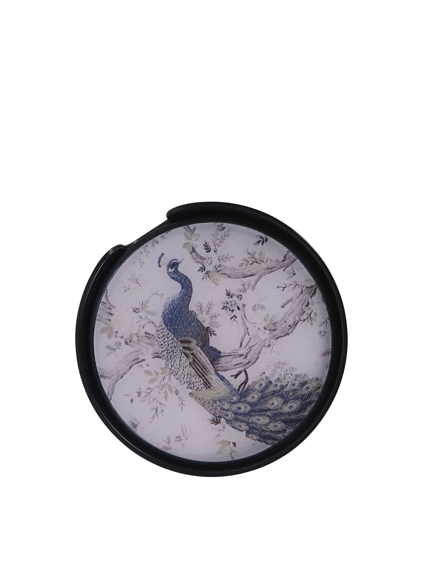 4-Piece Coaster Set with Holder - Multi