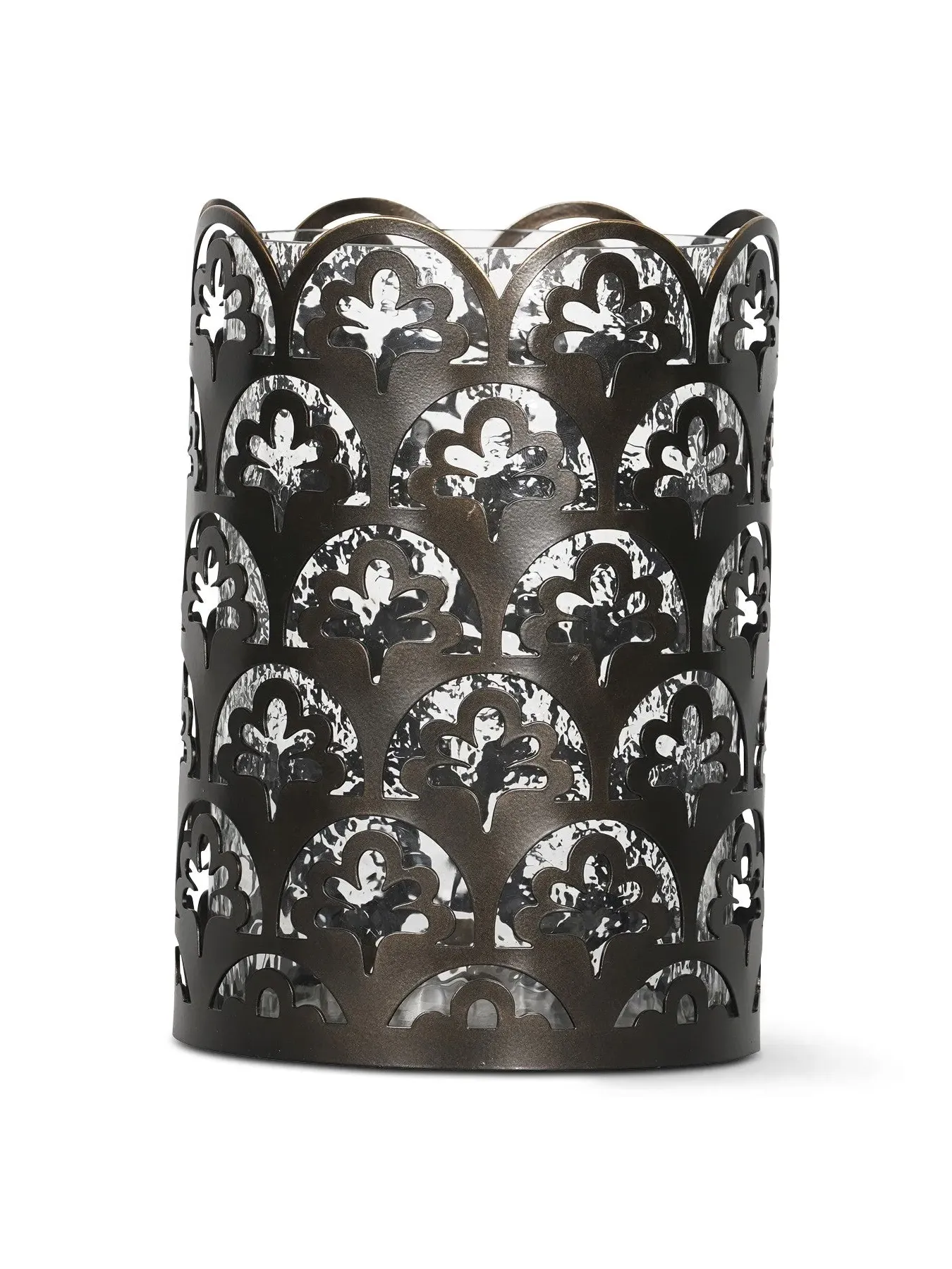 Medium Hurricane Lantern - Gilded Bronze, Metal image