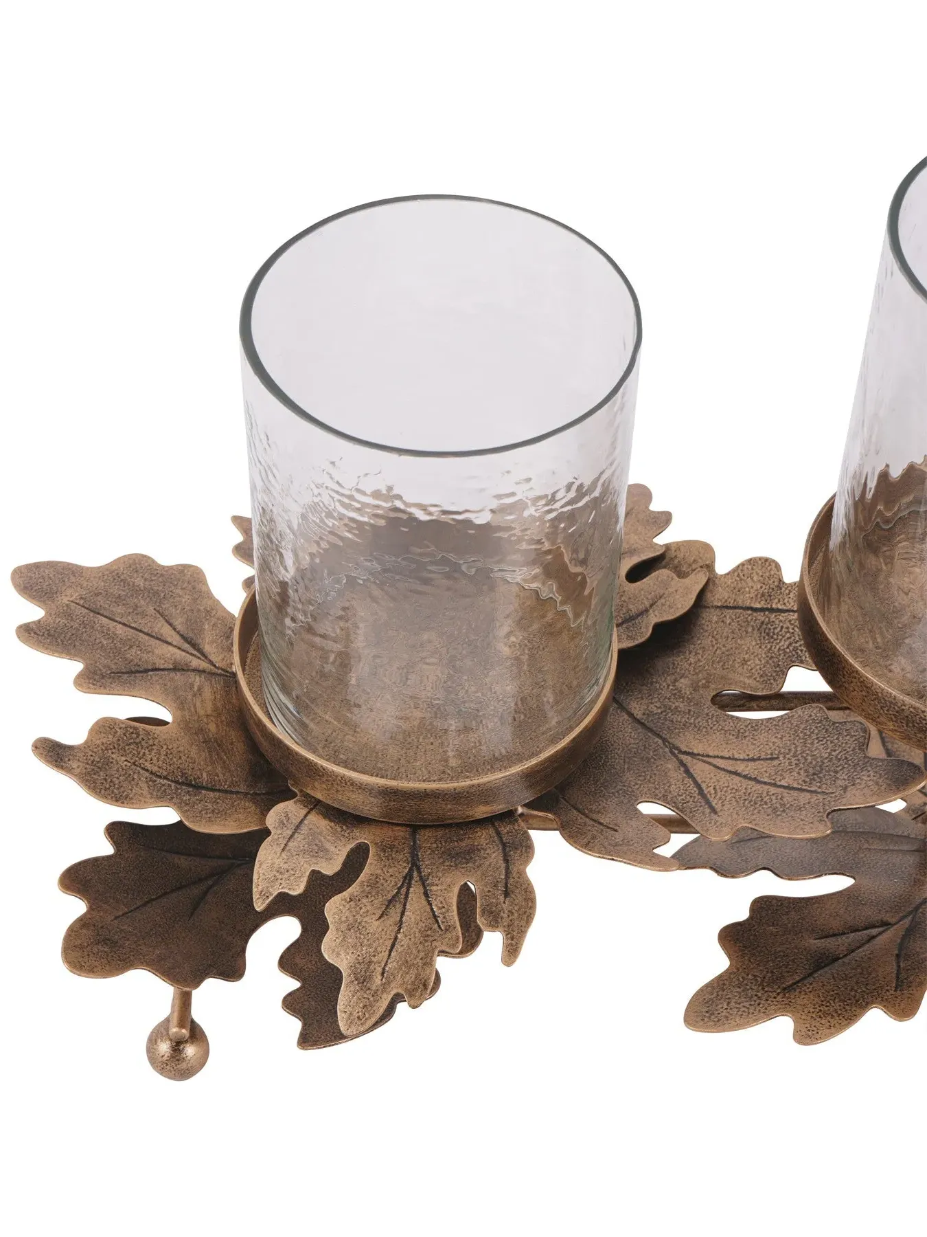Triple Votive Candleholder - Antique Gold, Metal
