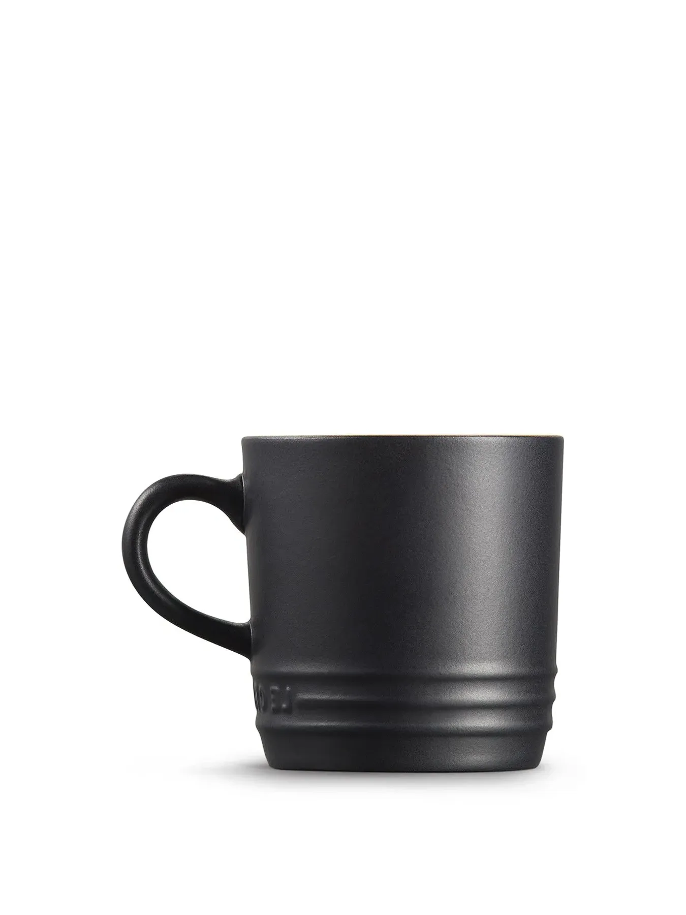 100ml Cappuccino Mug - Satin Black, Stoneware