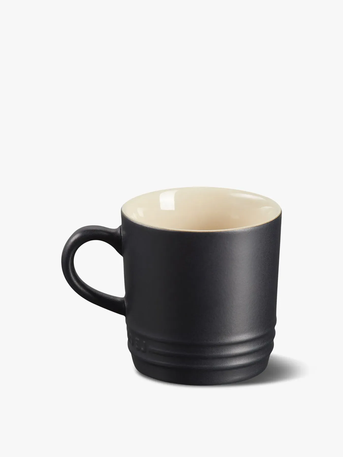 100ml Cappuccino Mug - Satin Black, Stoneware image