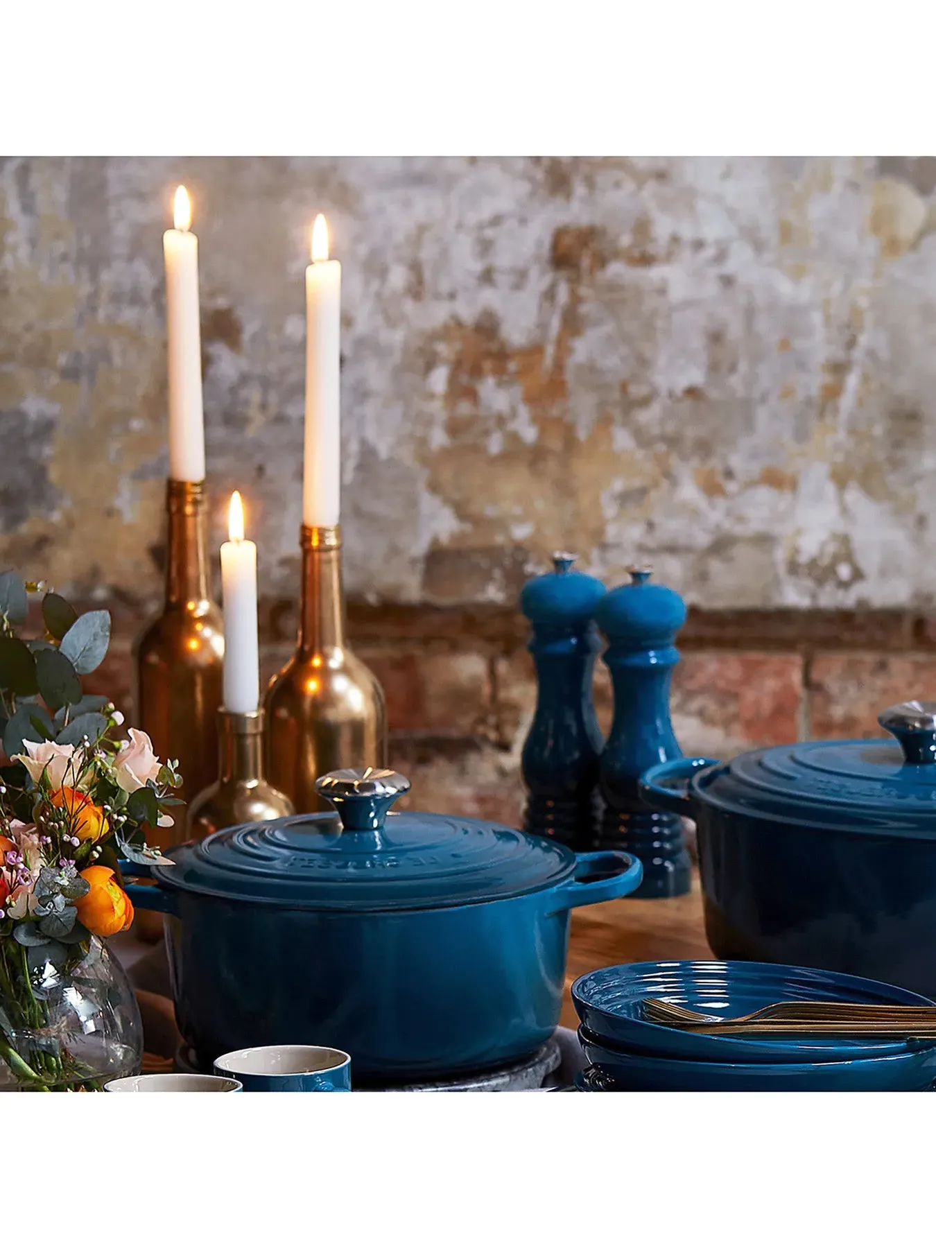 21cm Salt Mill - Deepteal, Ceramic