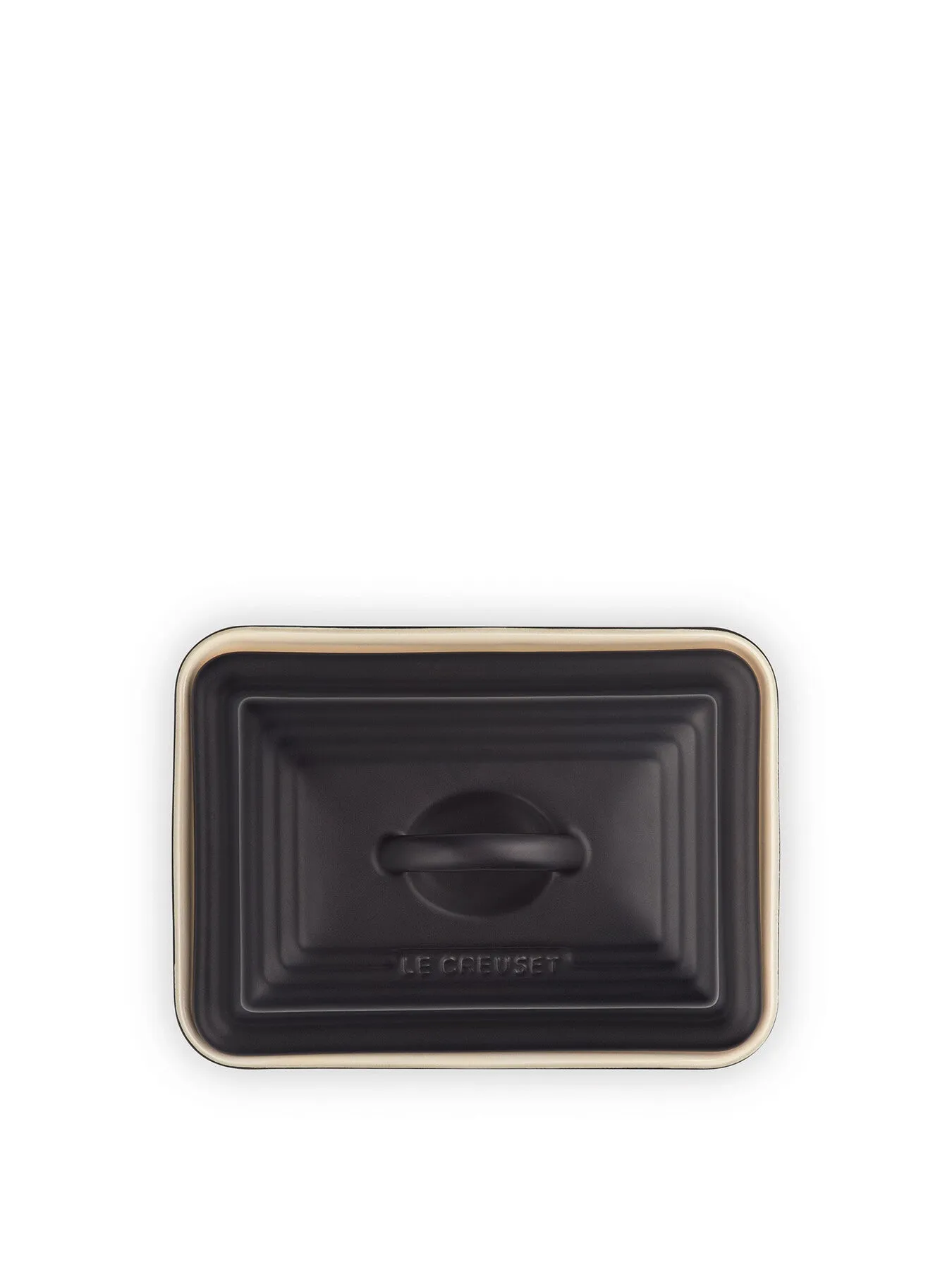 Butter Dish with Lid - Black, Ceramic