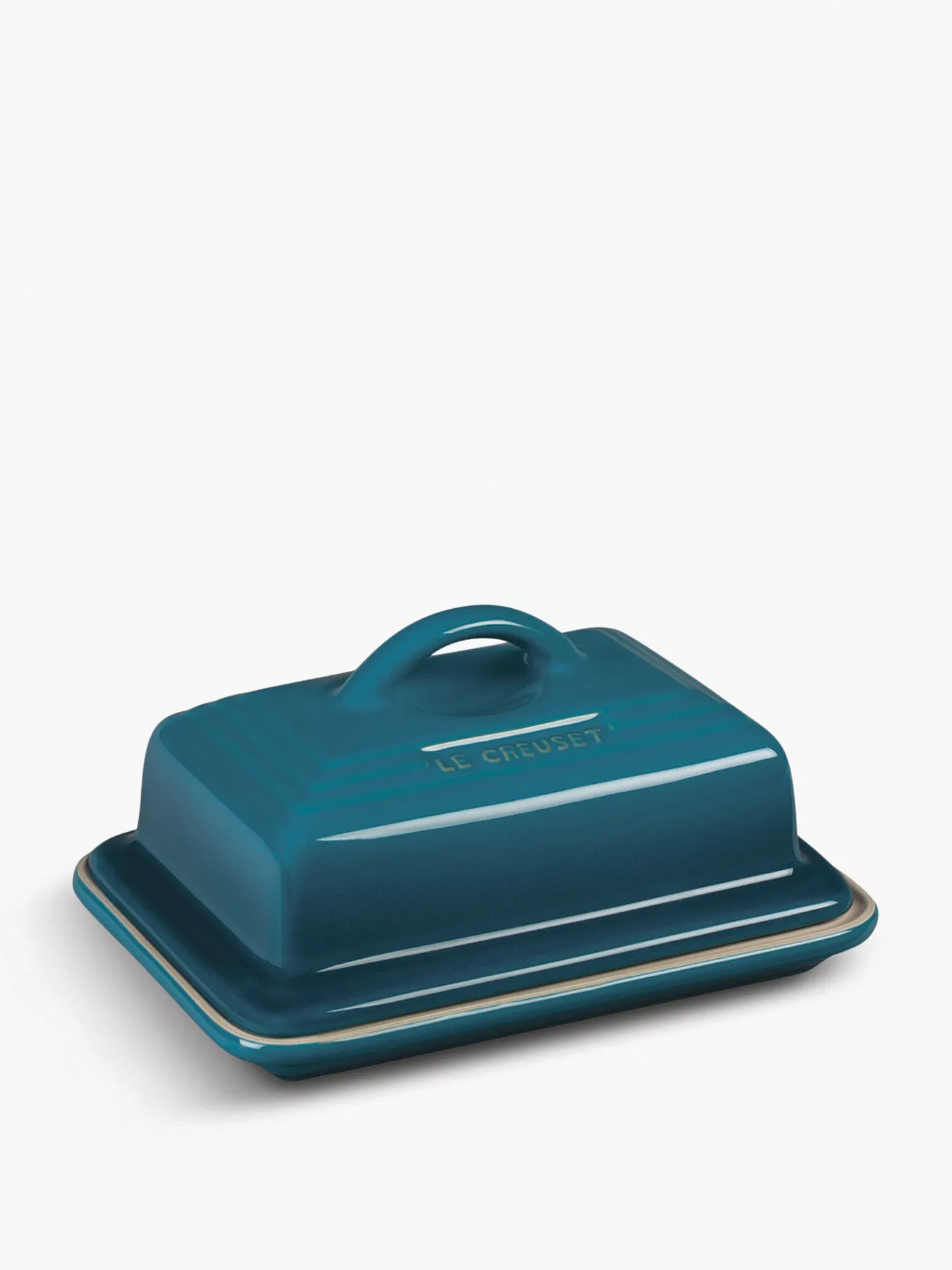 Butter Dish with Lid - Deepteal, Stoneware image